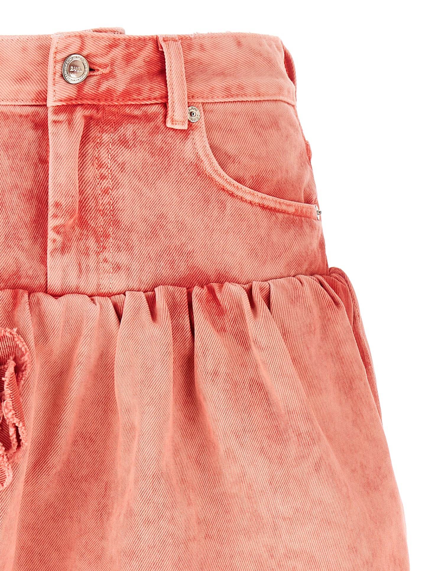 Ganni Women Denim Jeans Skirt GANNI