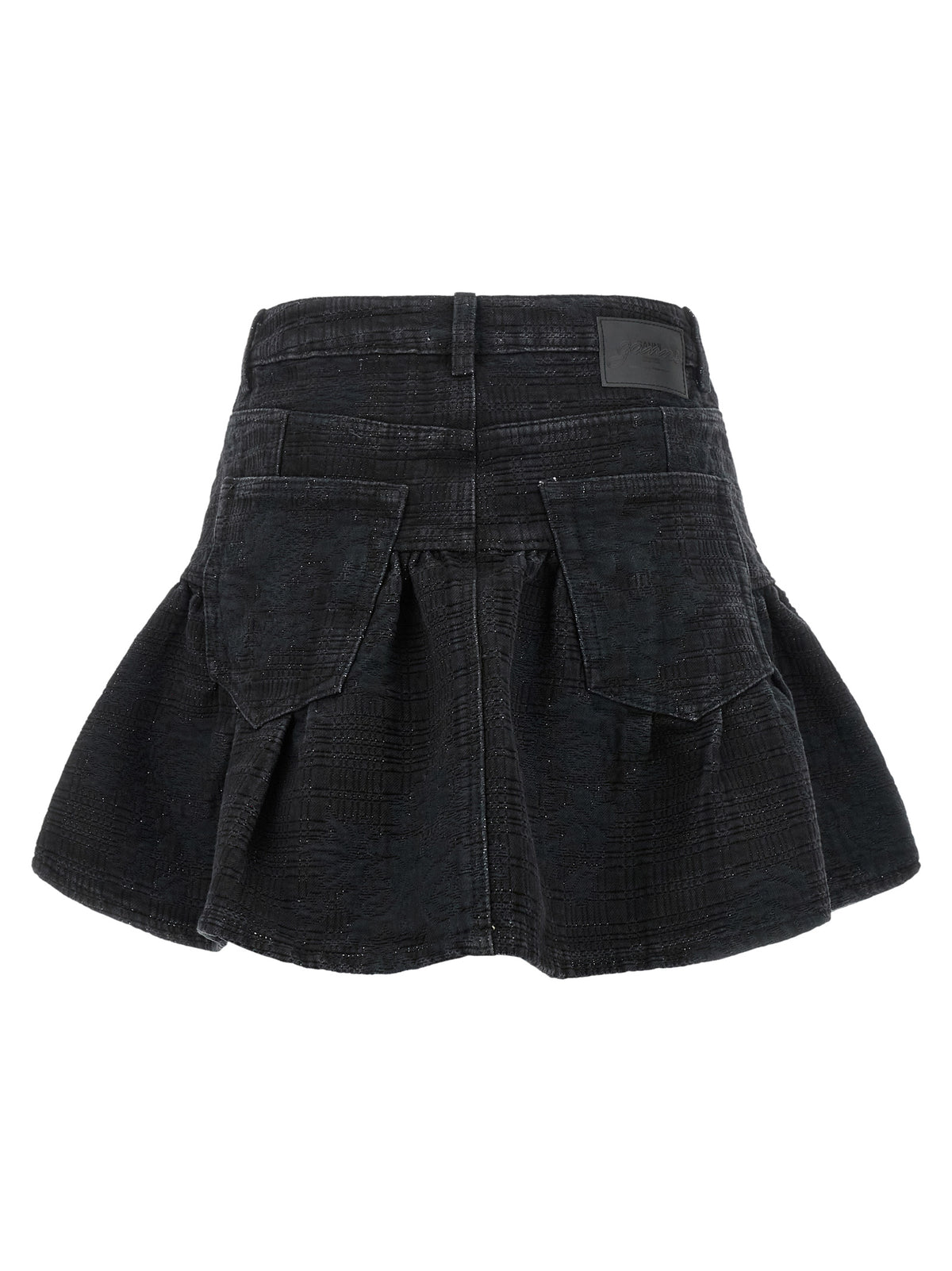 Ganni Women Lurex Denim Skirt GANNI