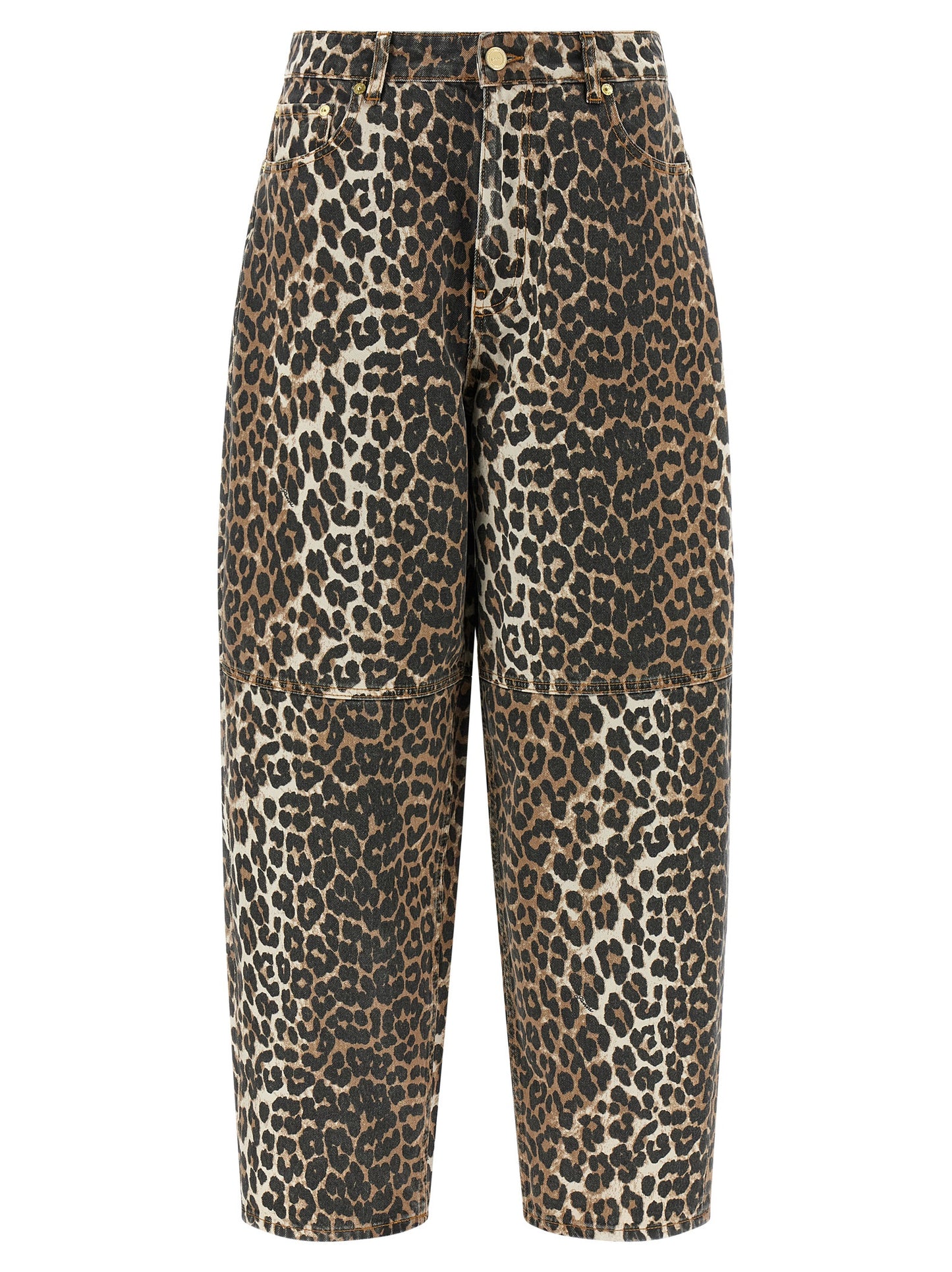 Ganni Women 'Leopard Printed Stary' Jeans