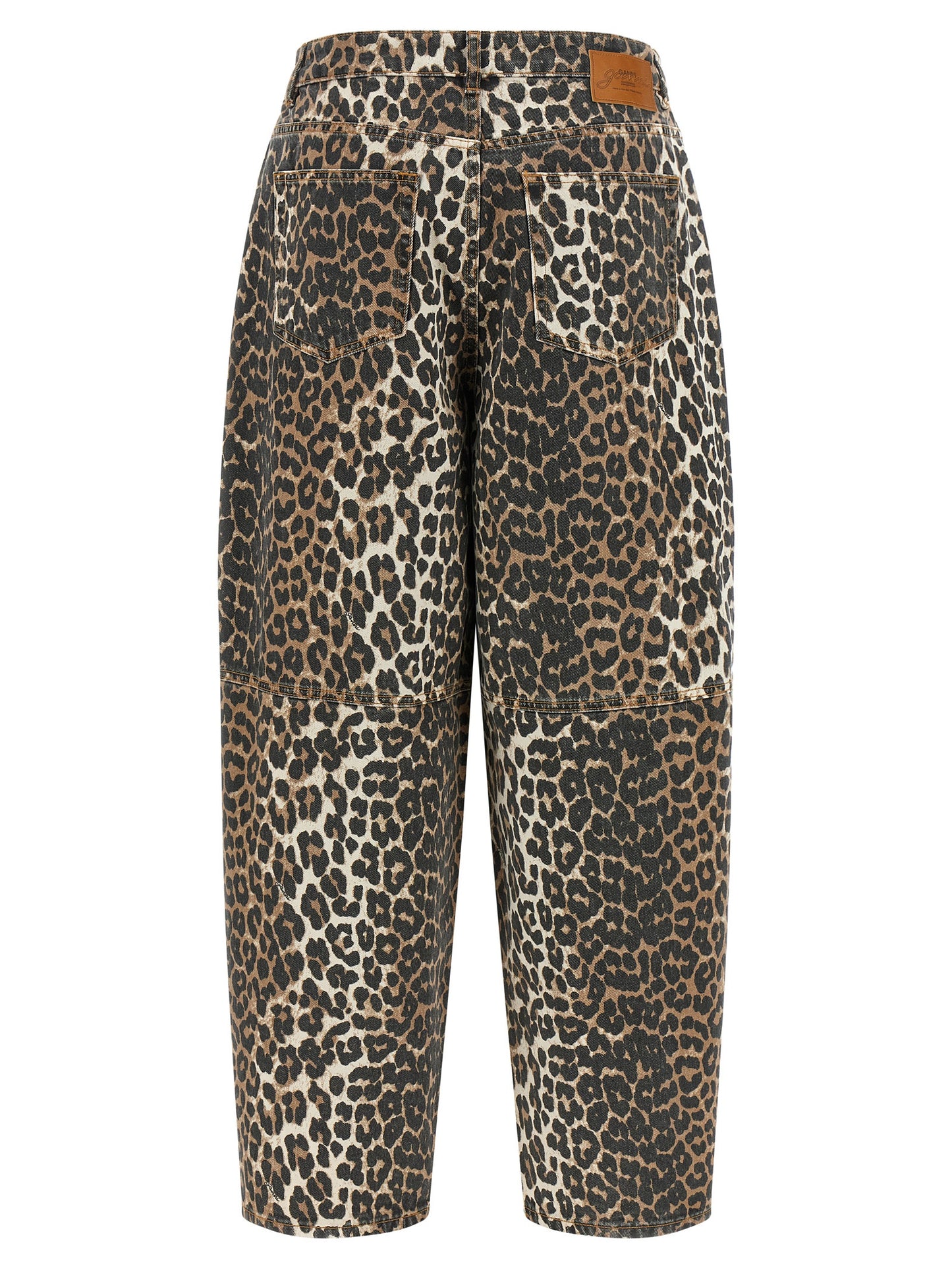 Ganni Women 'Leopard Printed Stary' Jeans