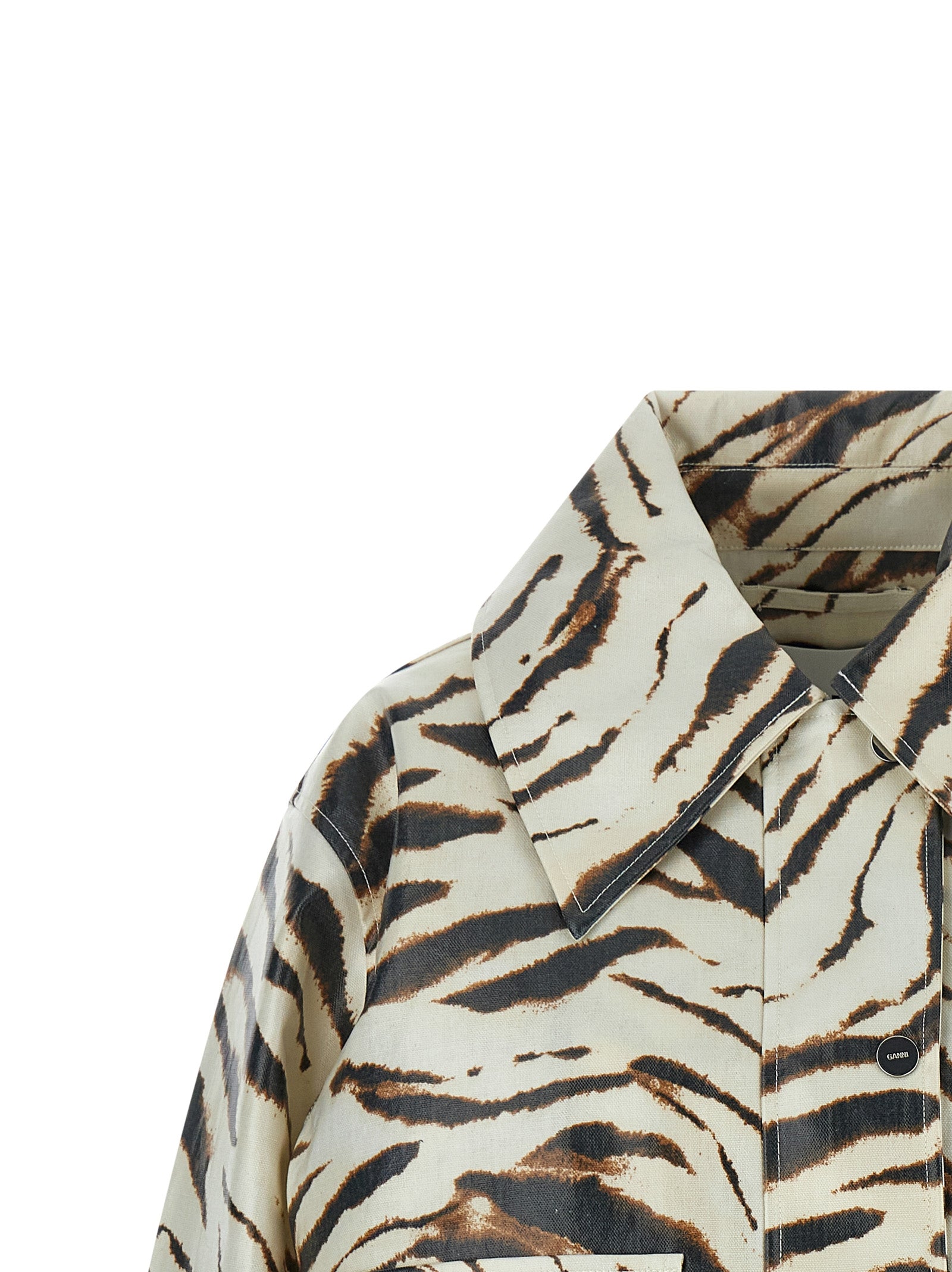 Ganni Women Laminated Fabric Jacket GANNI