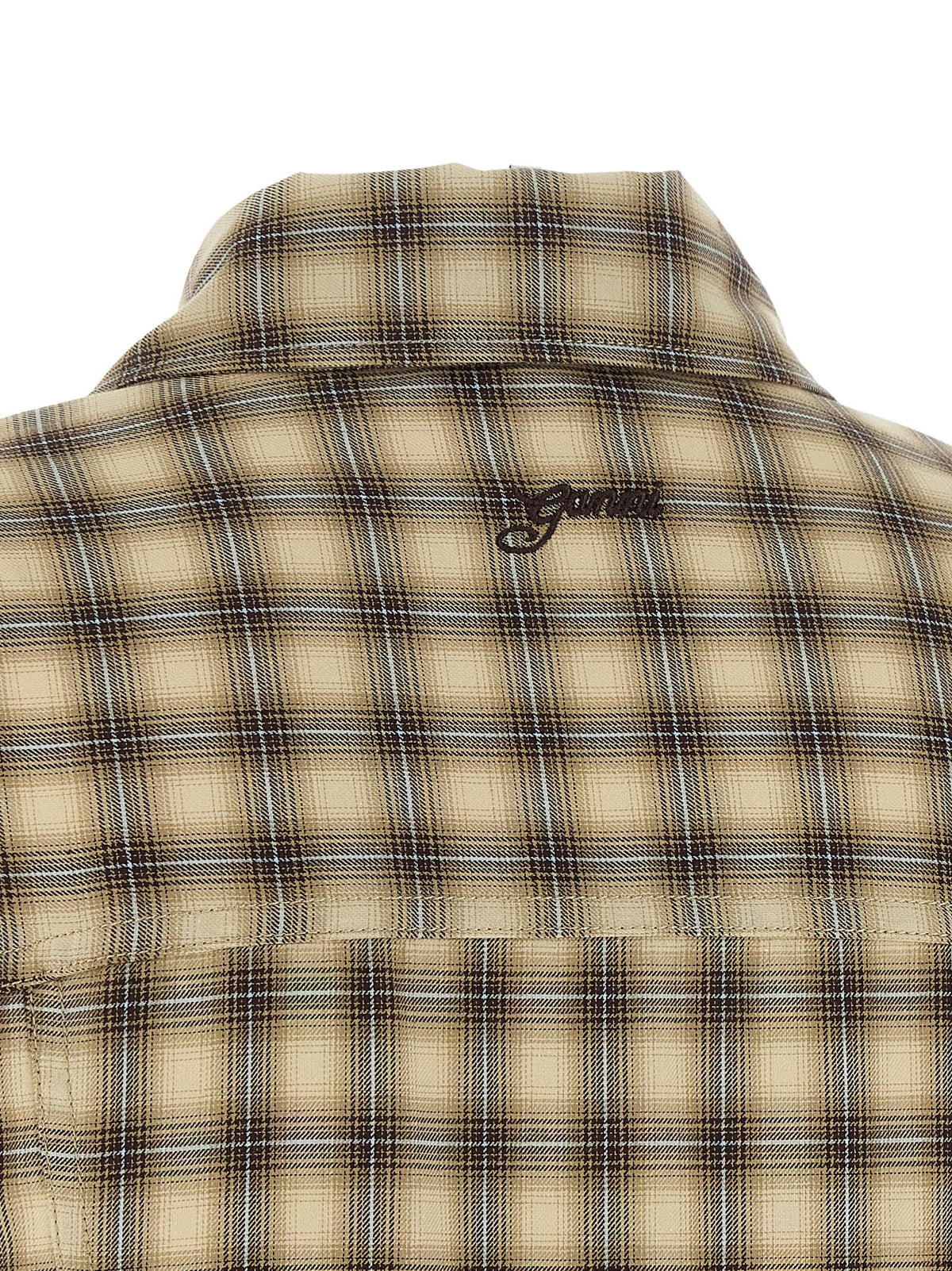 Ganni Women 'Check Flannel Peplum' Shirt GANNI