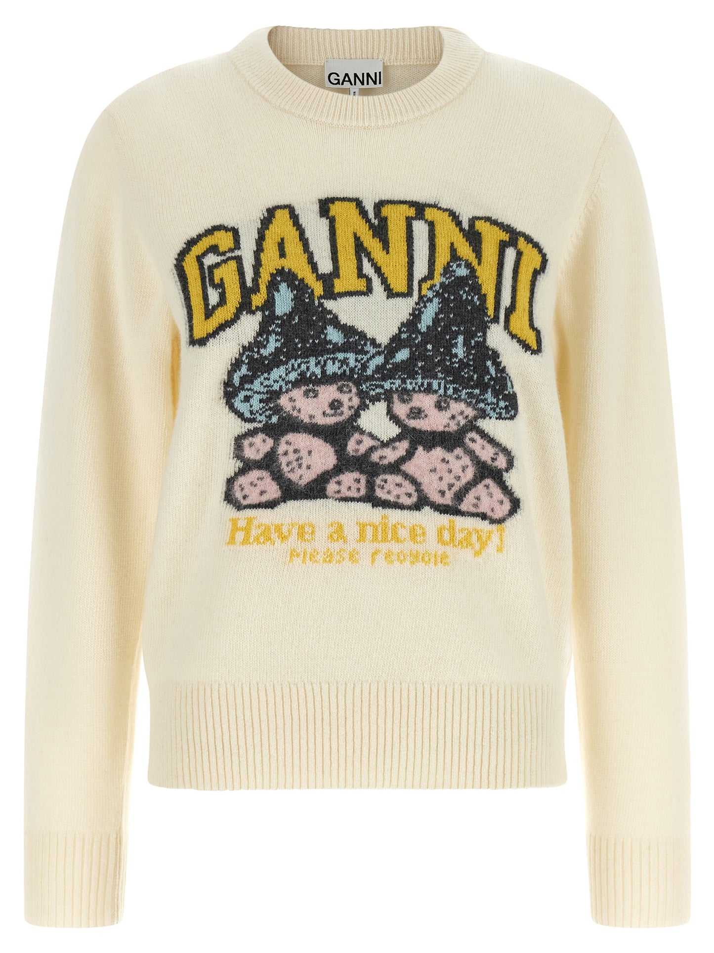 Ganni Women Sweater With Intarsia GANNI