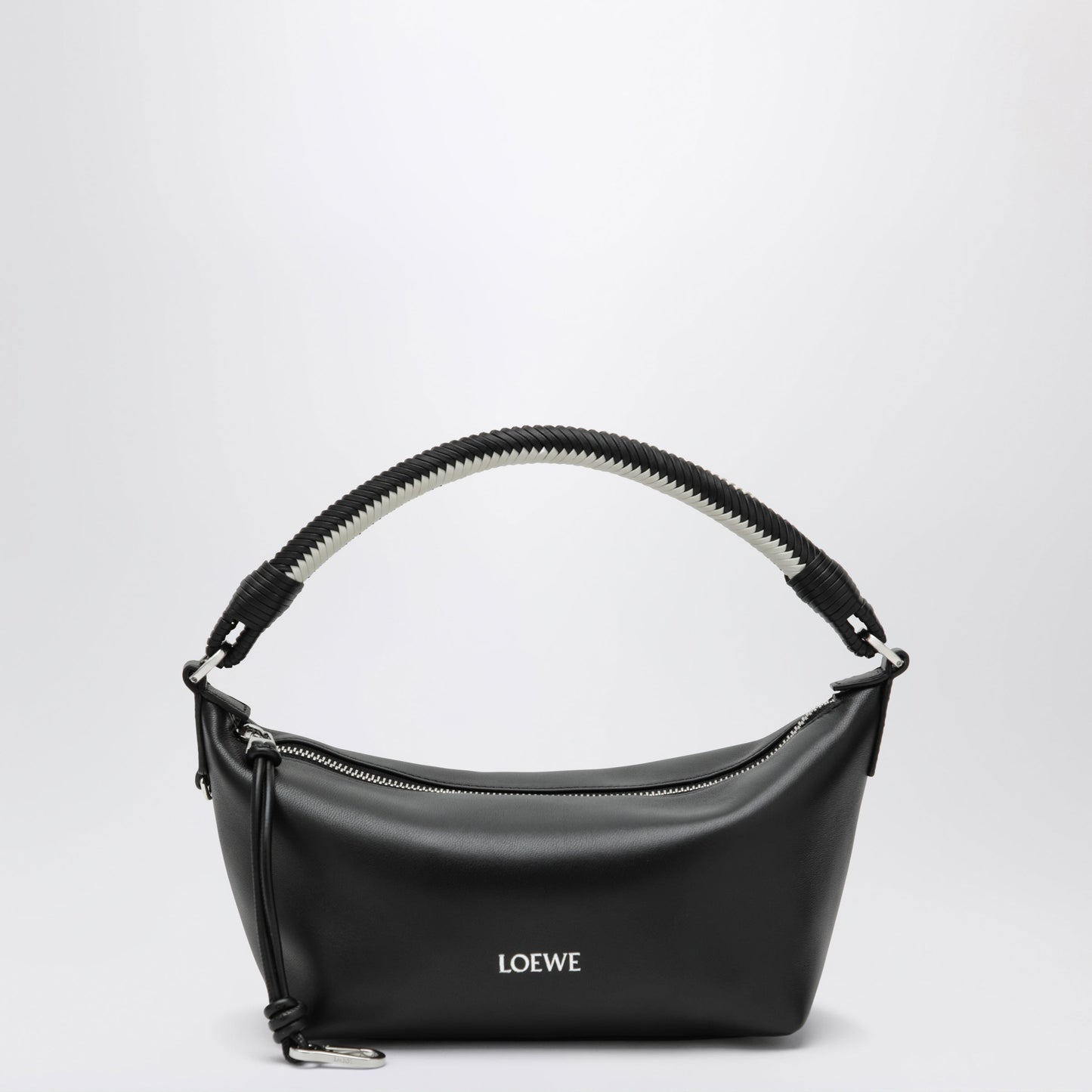 Loewe Cala Mini Bag In Soft Nappa Lambskin Black And White Women LOEWE