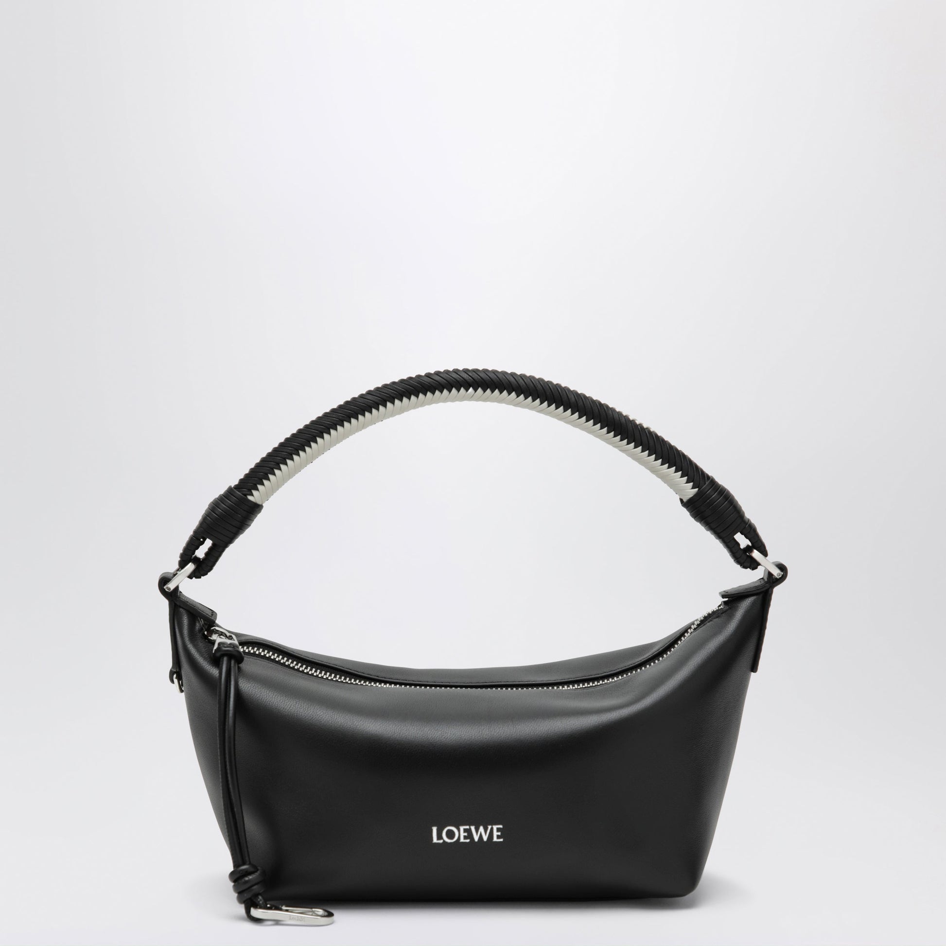 Loewe Cala Mini Bag In Soft Nappa Lambskin Black And White Women LOEWE