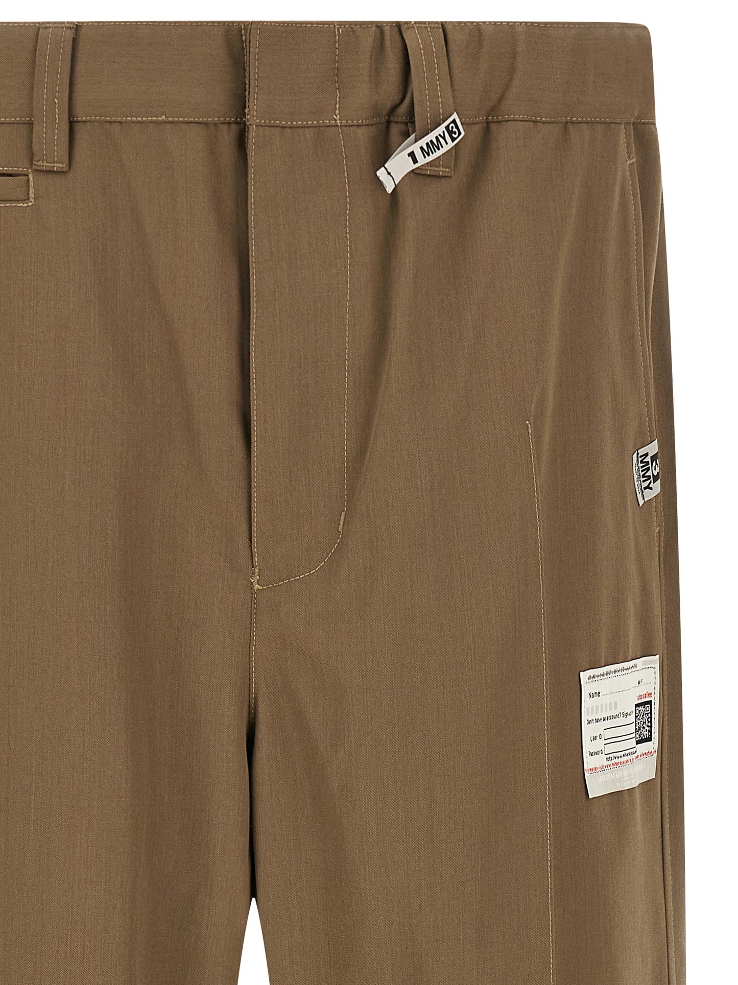 Maison Mihara Yasuhiro Men 'Mix Layered Wool Gabardine' Pants MAISON MIHARA YASUHIRO