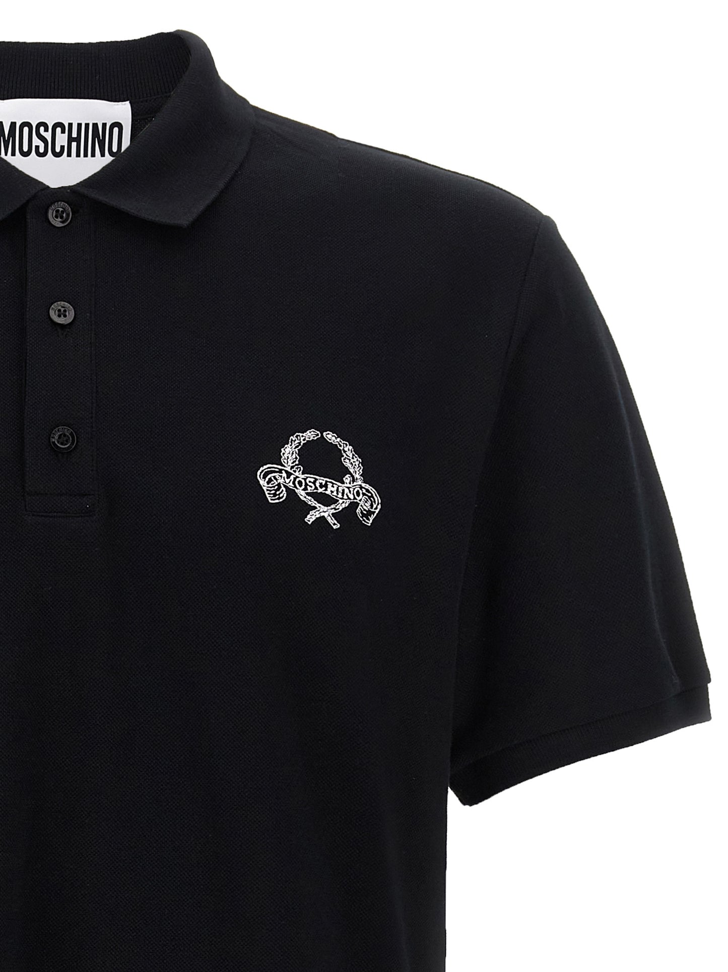 Moschino Men Logo Embroidery Polo Shirt MOSCHINO