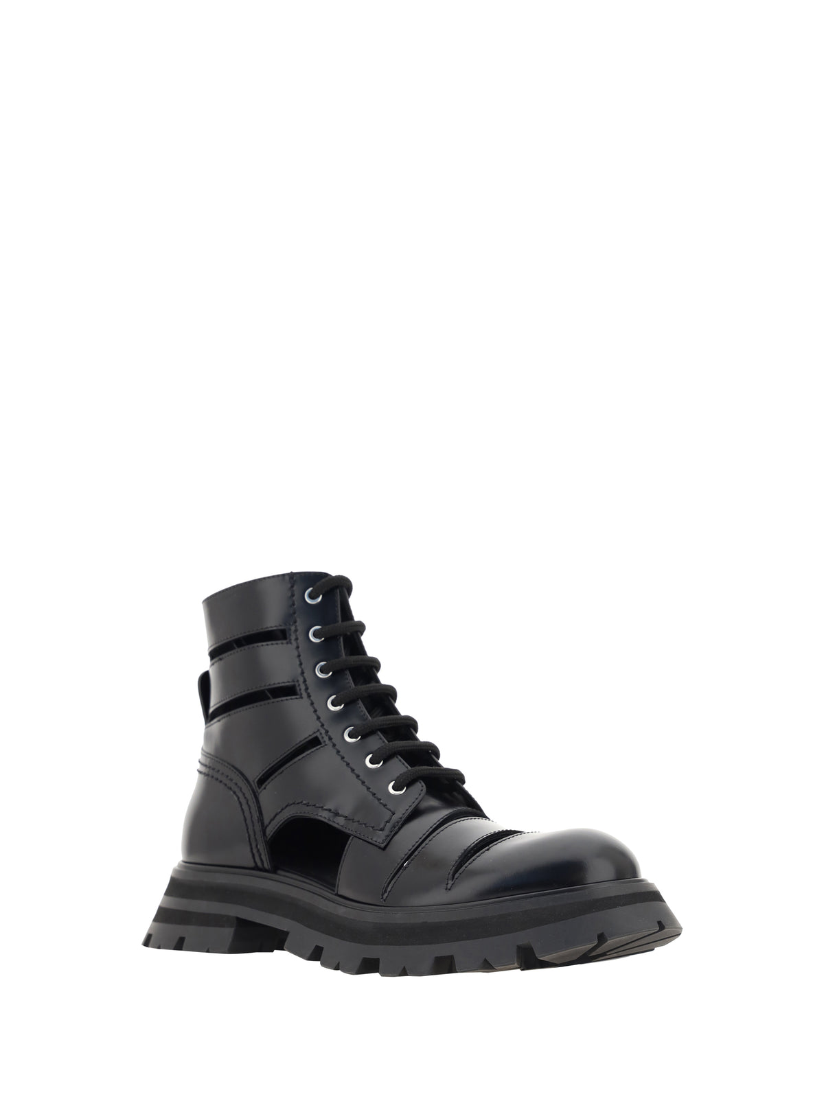 Alexander Mcqueen Women Wander Combat Boots ALEXANDER MCQUEEN