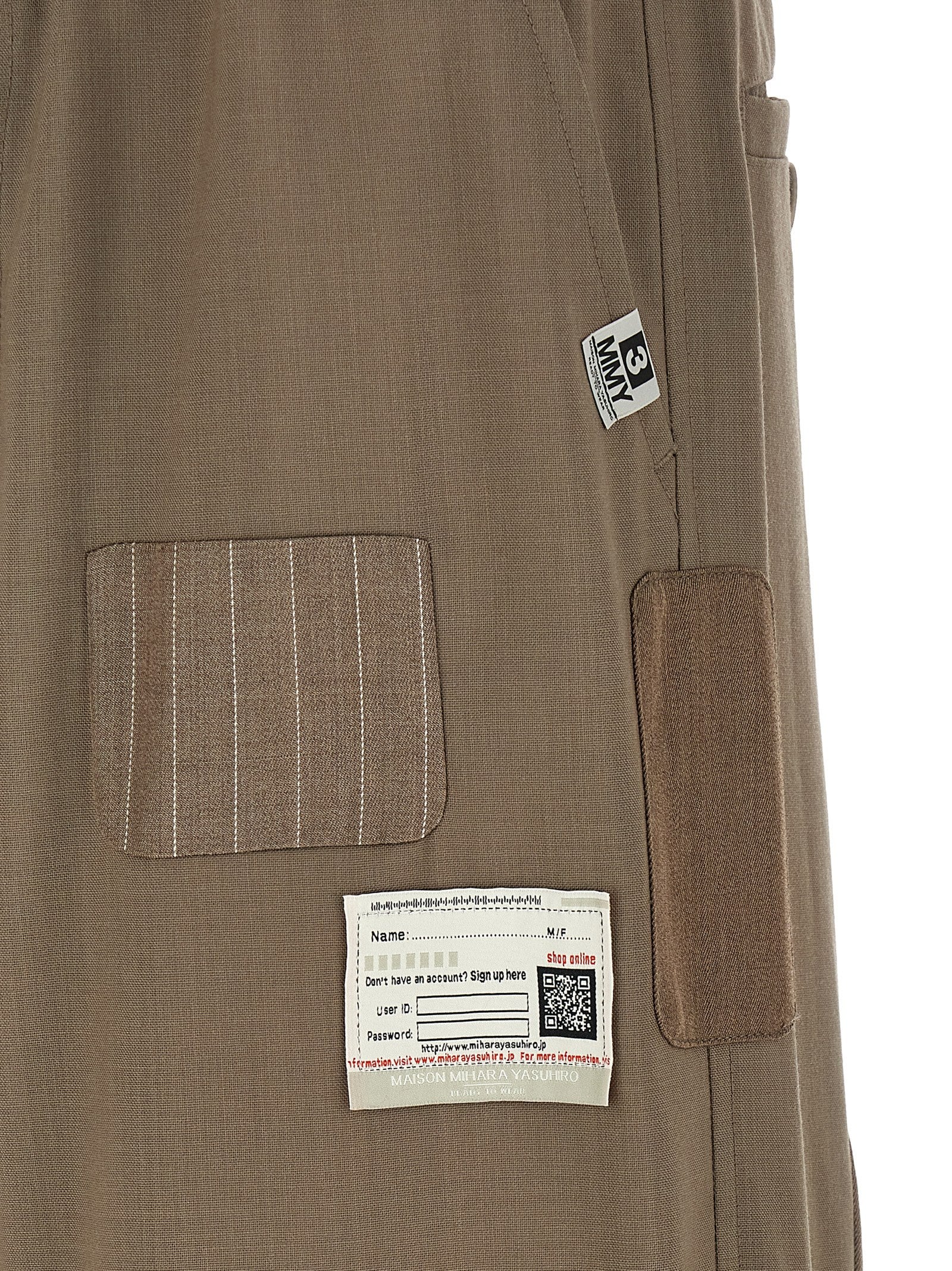 Maison Mihara Yasuhiro Men 'Repaired Wool' Pants MAISON MIHARA YASUHIRO