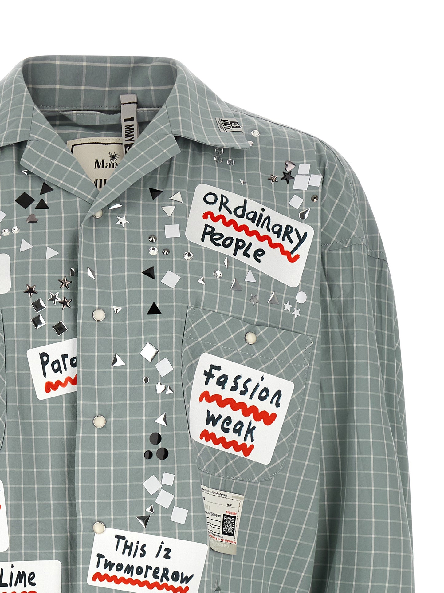 Maison Mihara Yasuhiro Men Shirt Adhesive Decorations