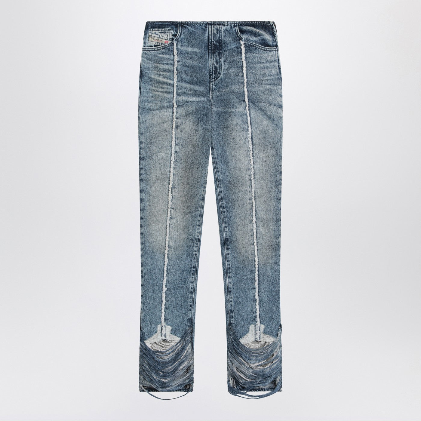 Diesel Bootcut Jeans D-Ginna Blue Washed Effect Women DIESEL