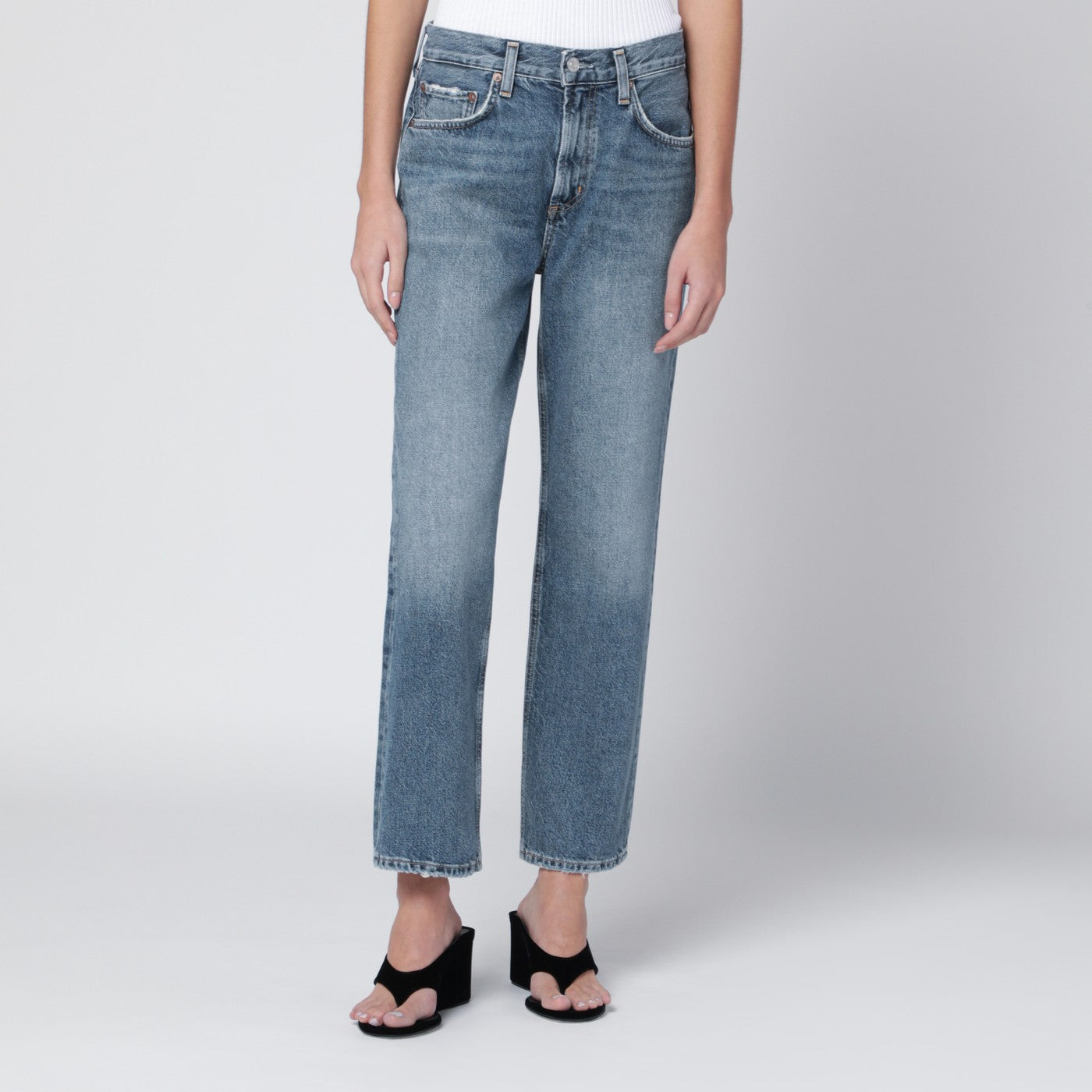 Agolde Valen Jeans In Surround Blue Women AGOLDE