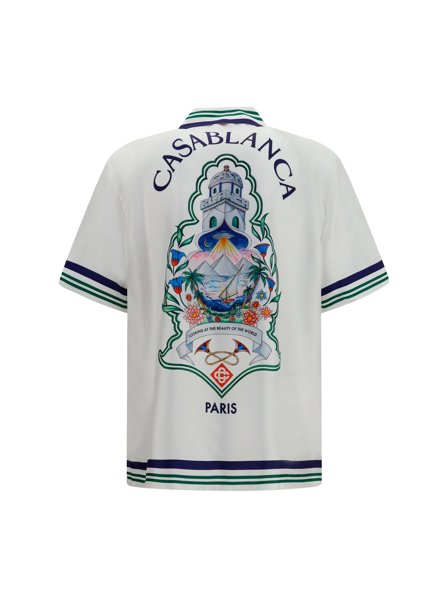 Casablanca Men Short-Sleeve Hotel Casablanca Crest Shirt