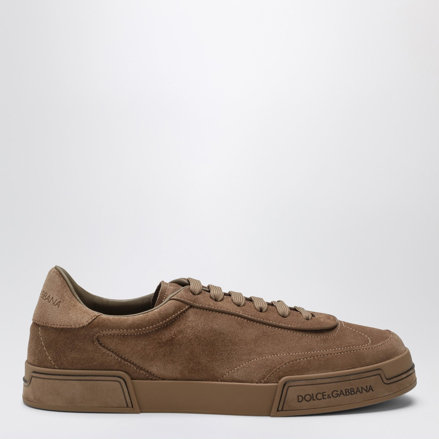 Dolce&Gabbana Portofino Light Sneakers In Hazelnut Suede Men DOLCE & GABBANA