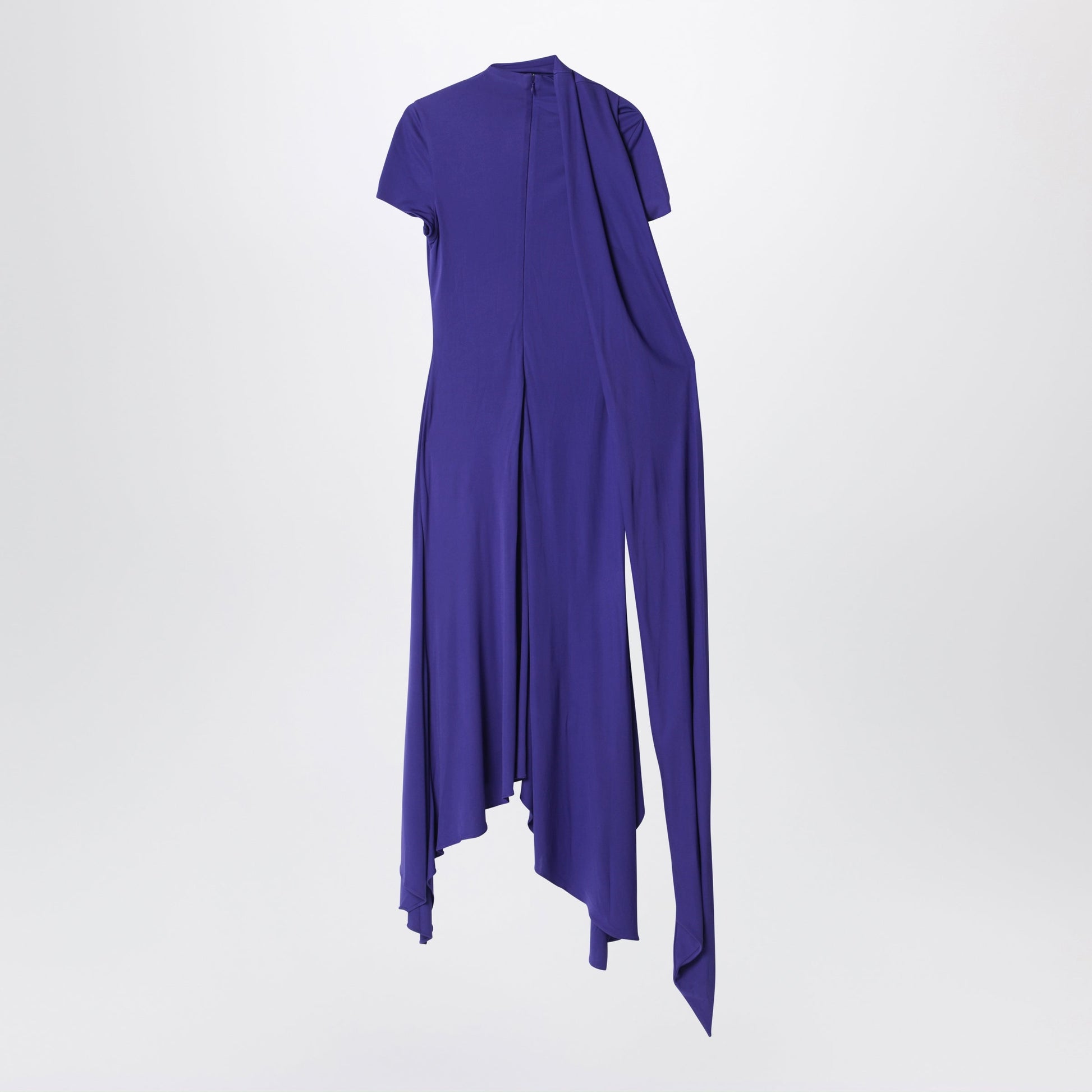 Acne Studios Layered Midi Dress Deep Purple Women ACNE STUDIOS