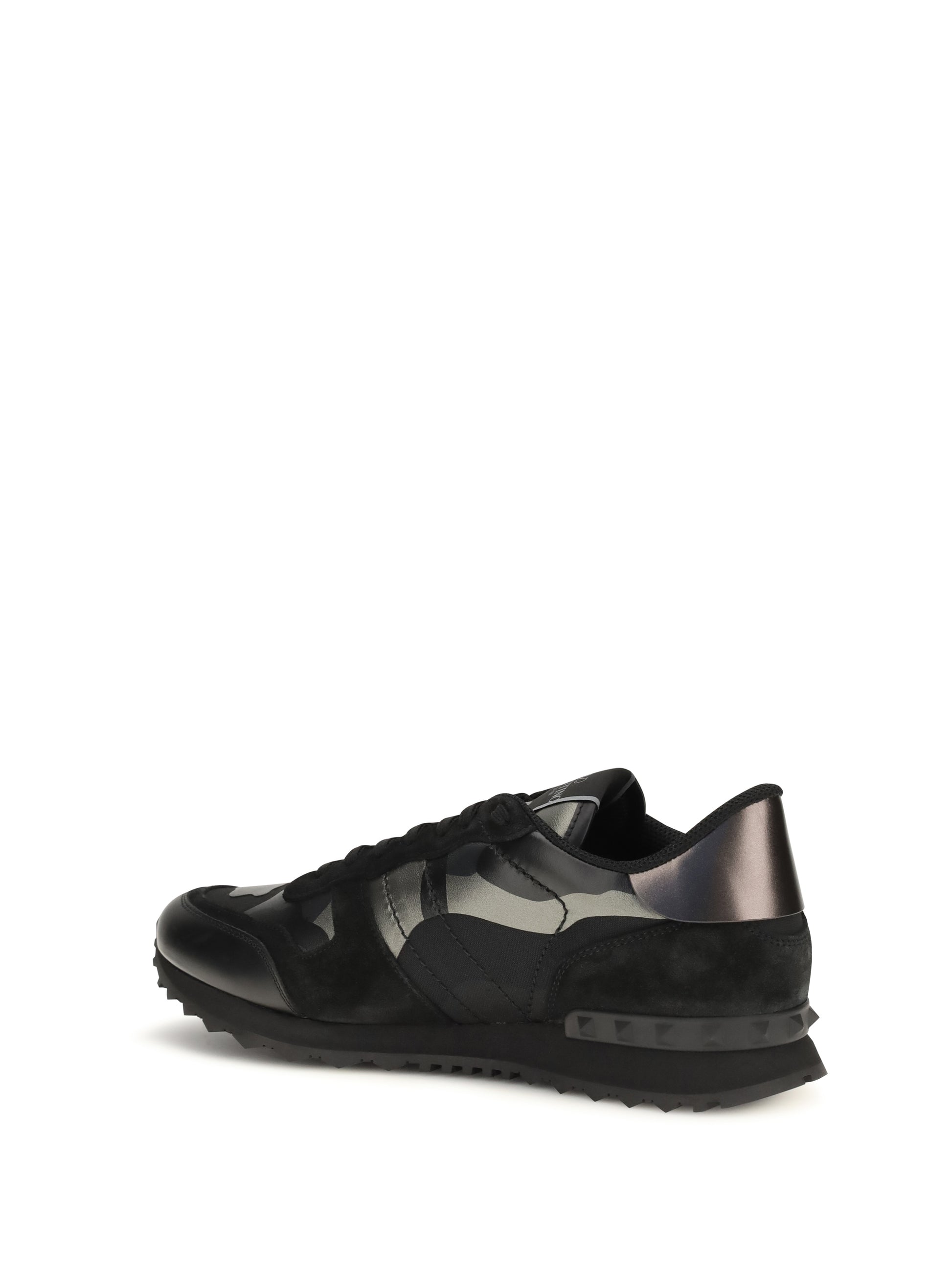 Valentino Garavani Men Rockrunner Camouflage Laminated Sneakers VALENTINO GARAVANI