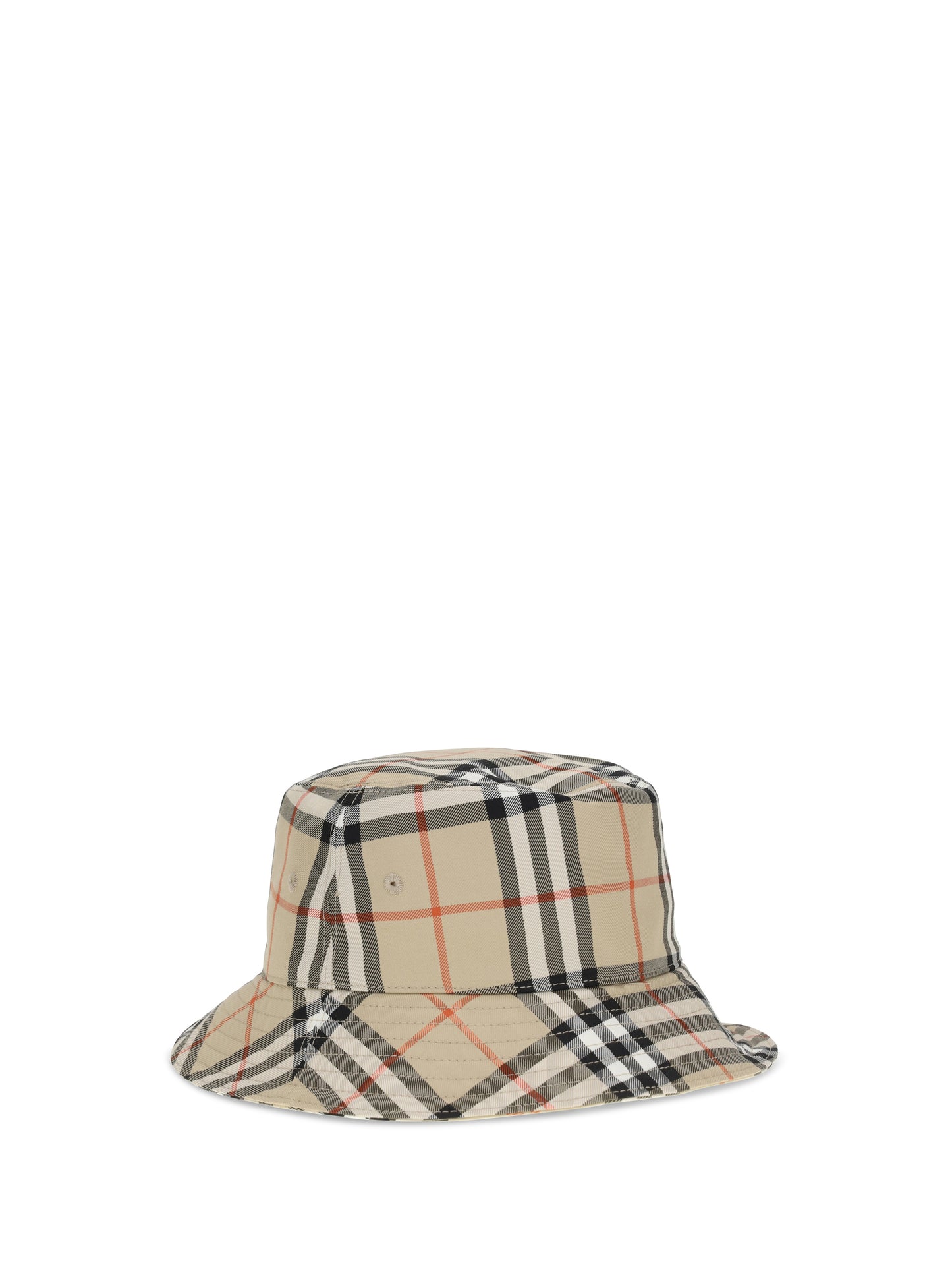Burberry Men Check Cotton Bucket Hat BURBERRY
