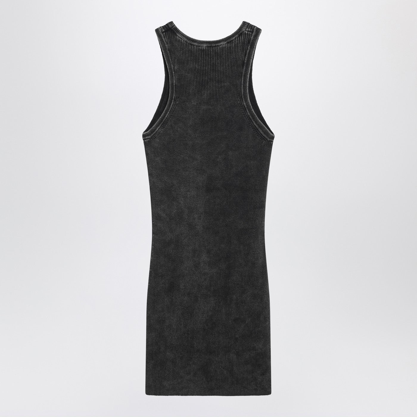 Diesel Washed Black Dress With Metallic Oval D Women DIESEL
