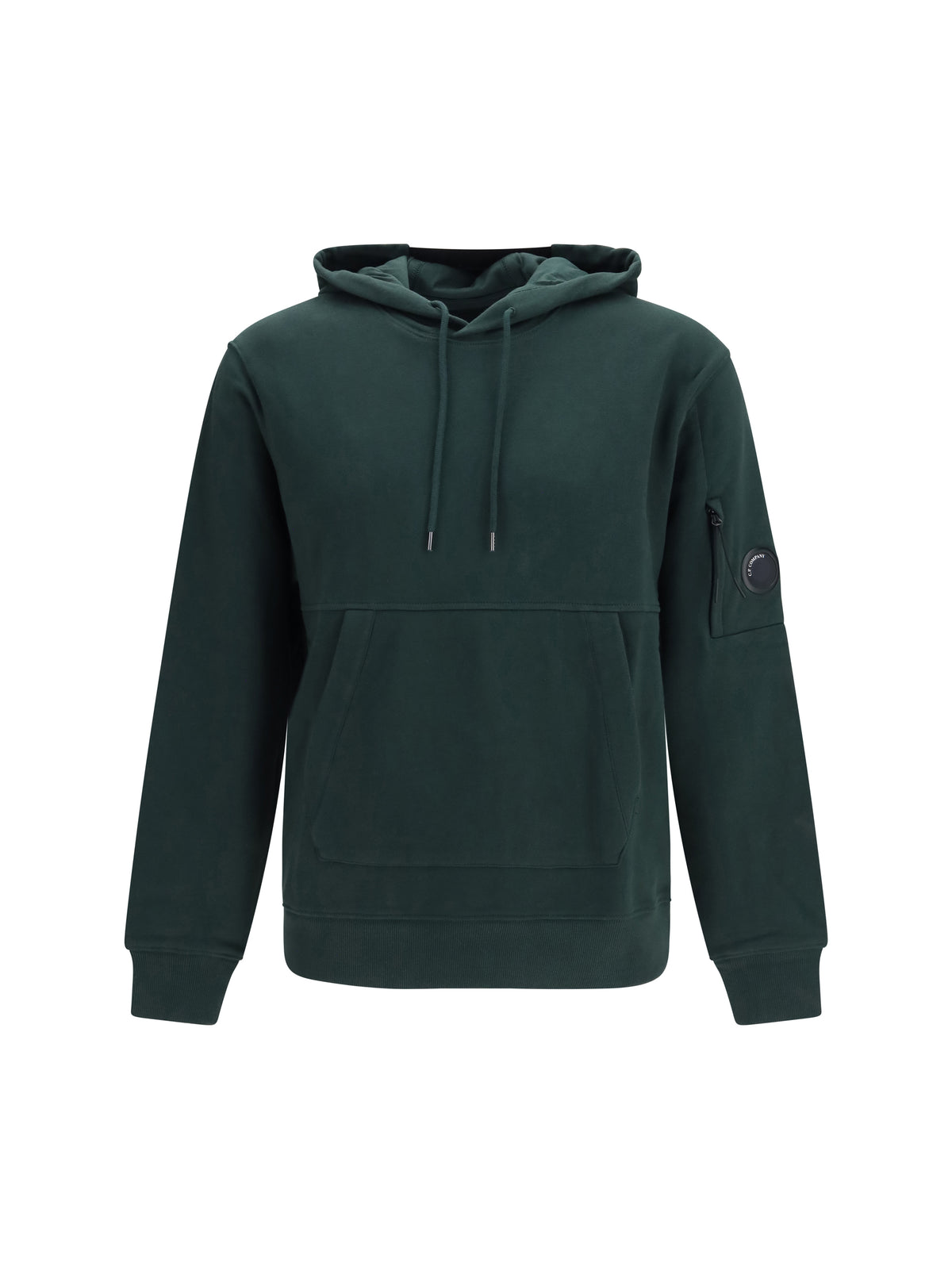 C.P. Company Men Diagonal-Weave Cotton Fleece Hooded Sweatshirt C.P. COMPANY