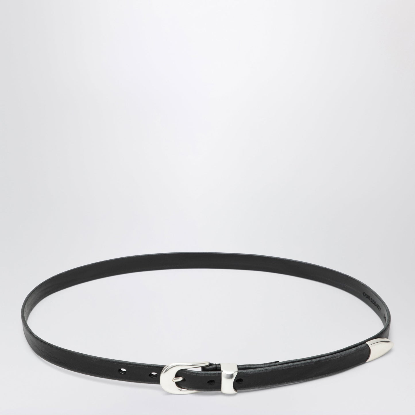 Our Legacy Olega Belt In Black Calfskin Leather Men OUR LEGACY