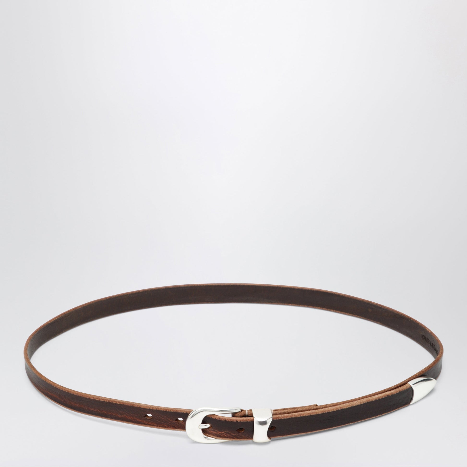Our Legacy Olega Belt In Brown Calfskin Leather Men OUR LEGACY