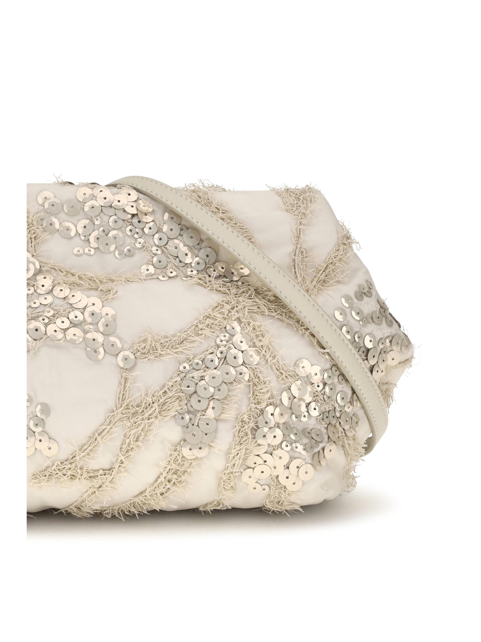 Brunello Cucinelli Women Embroidered Silk Organza Clutch BRUNELLO CUCINELLI