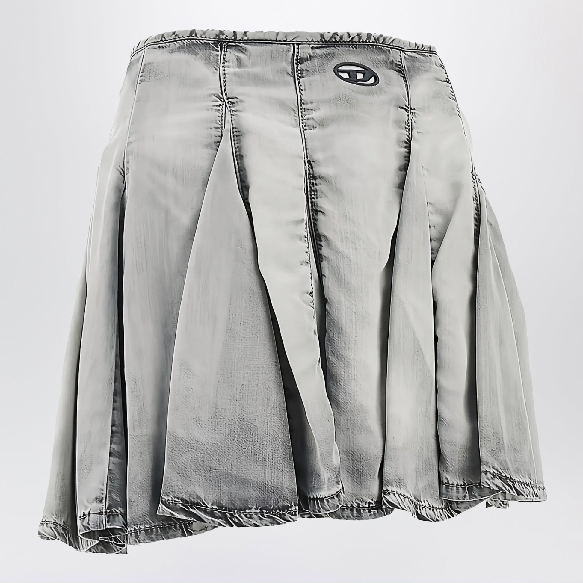 Diesel De-Spiki Stonewashed Lyocell Skirt Women DIESEL