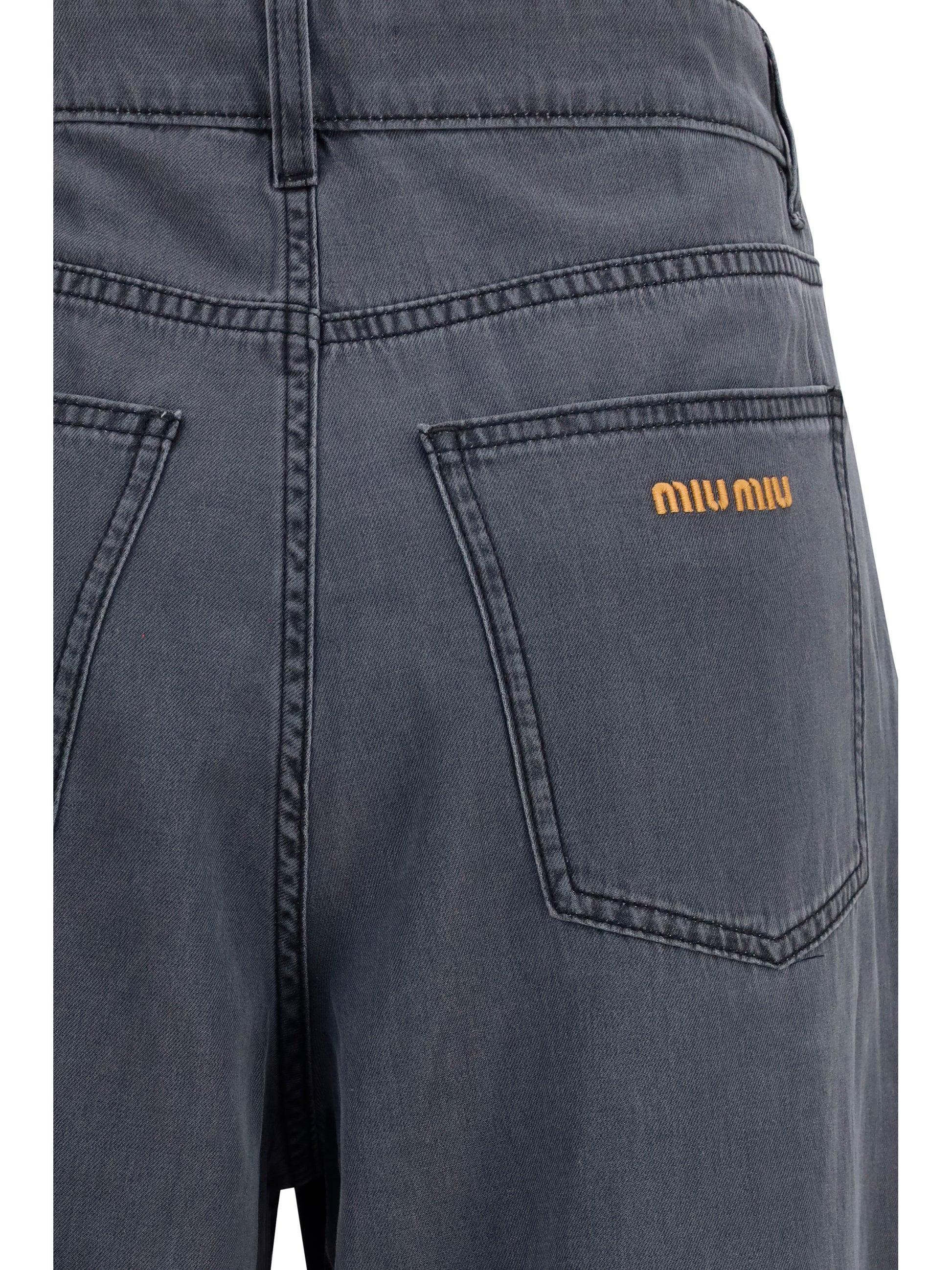 Miu Miu Women Cotton Jeans MIU MIU