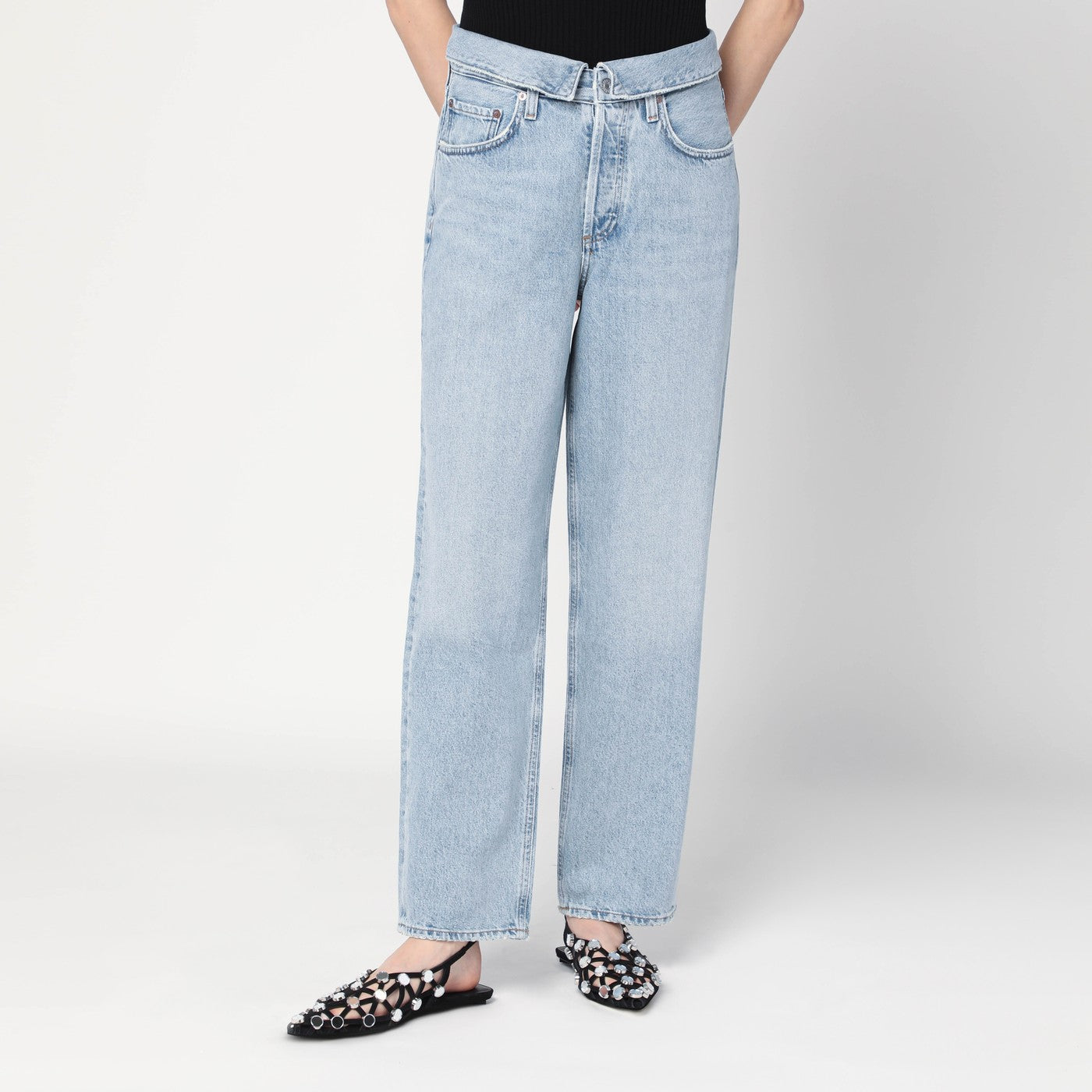 Agolde Echo Blue Jeans Women AGOLDE