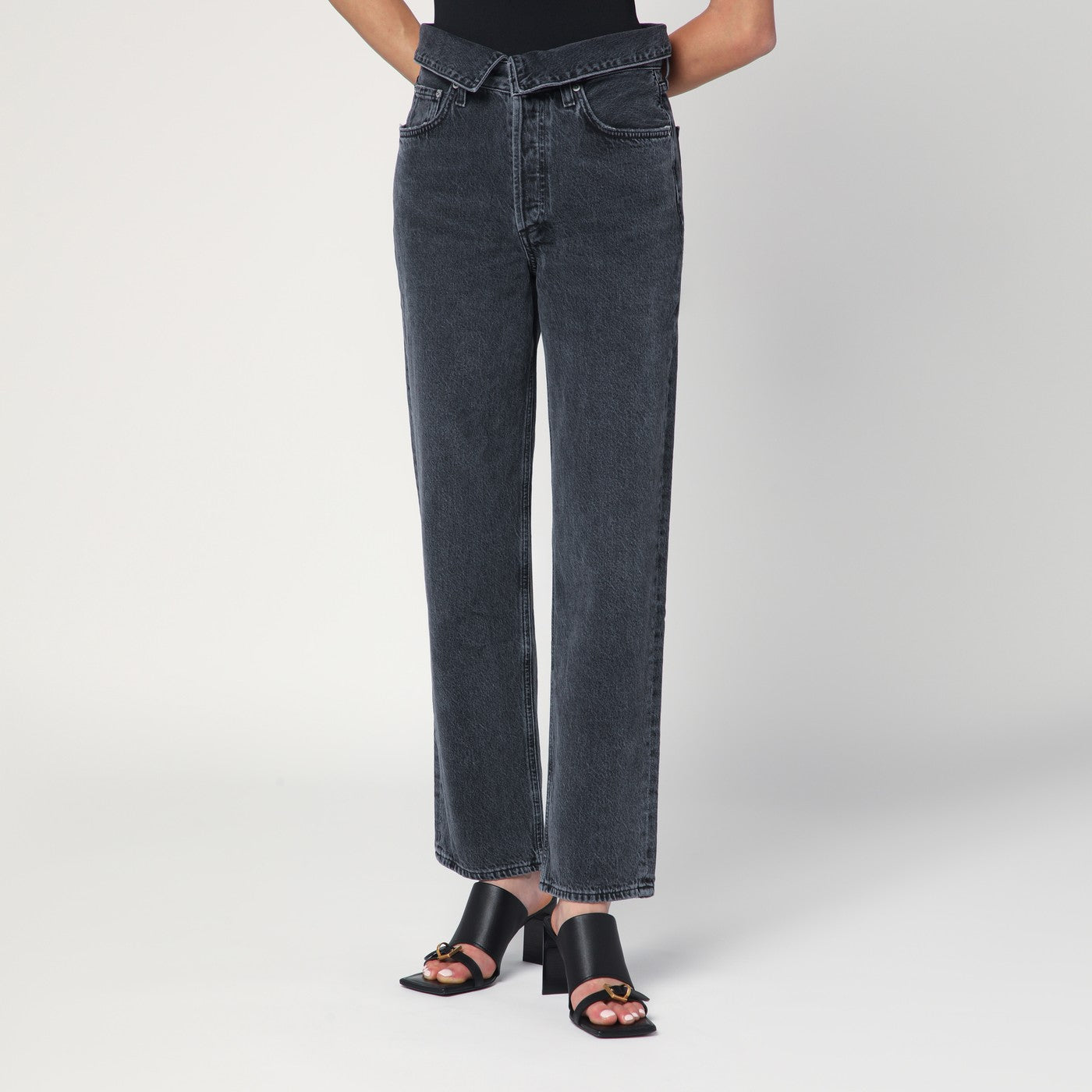 Agolde Echo Jeans In Grey Zefiro Women AGOLDE