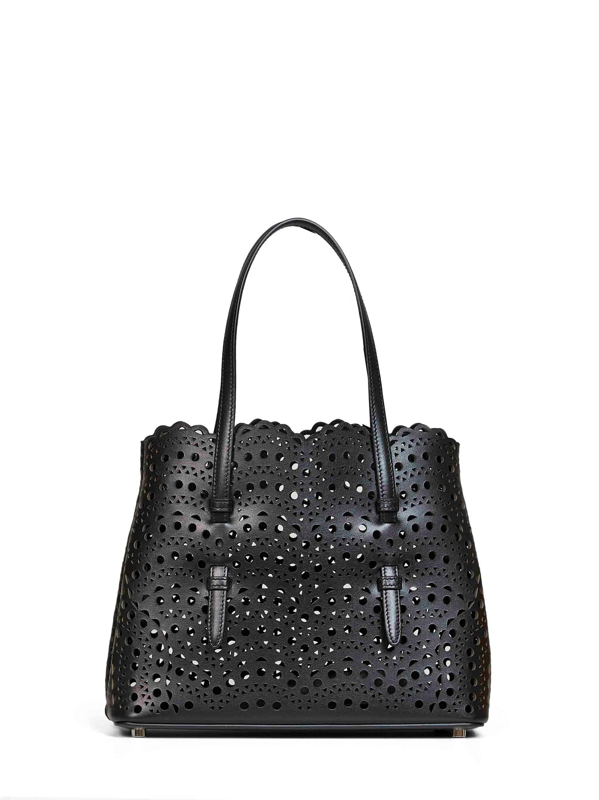 Alaïa Women Black Mina 25 Medium Tote Bag ALAIA