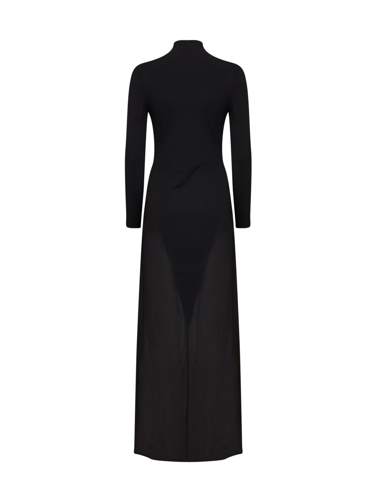 Alaïa Women Black Jersey Body Conscious Column Maxi Dress ALAIA