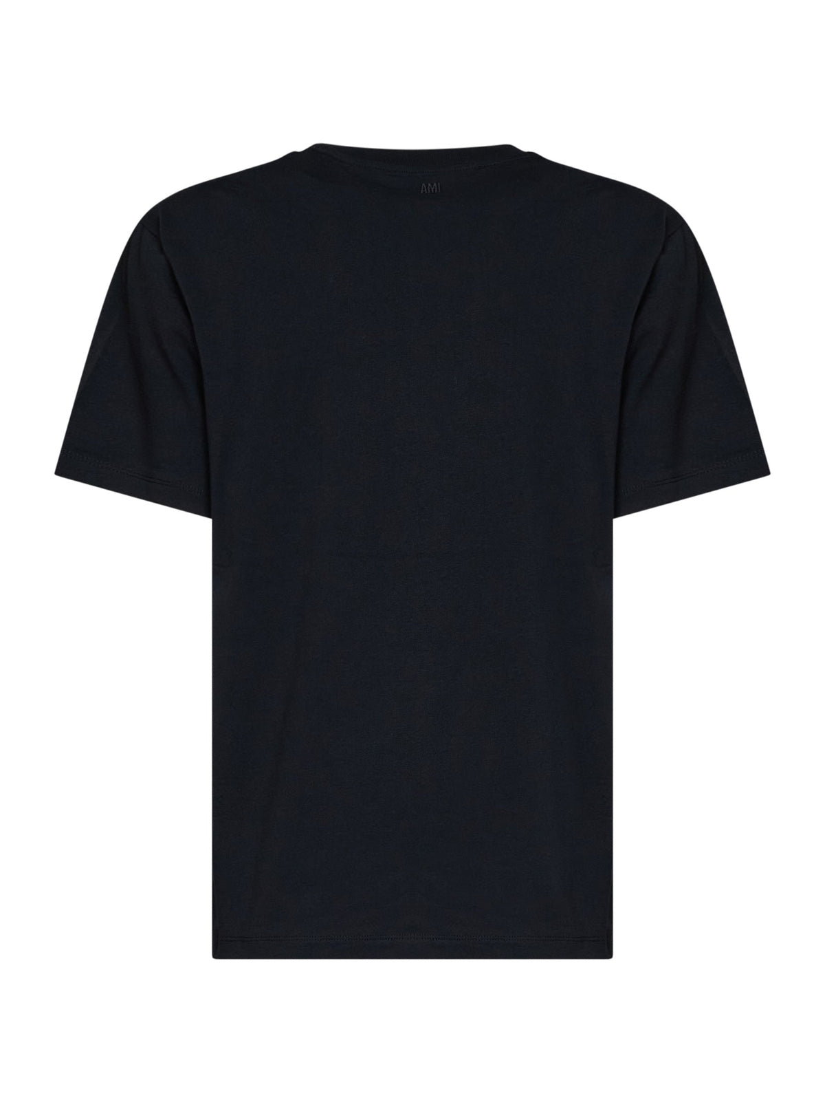 Ami Paris Women Black Cotton Jersey Ami De Cœur T-Shirt AMI PARIS