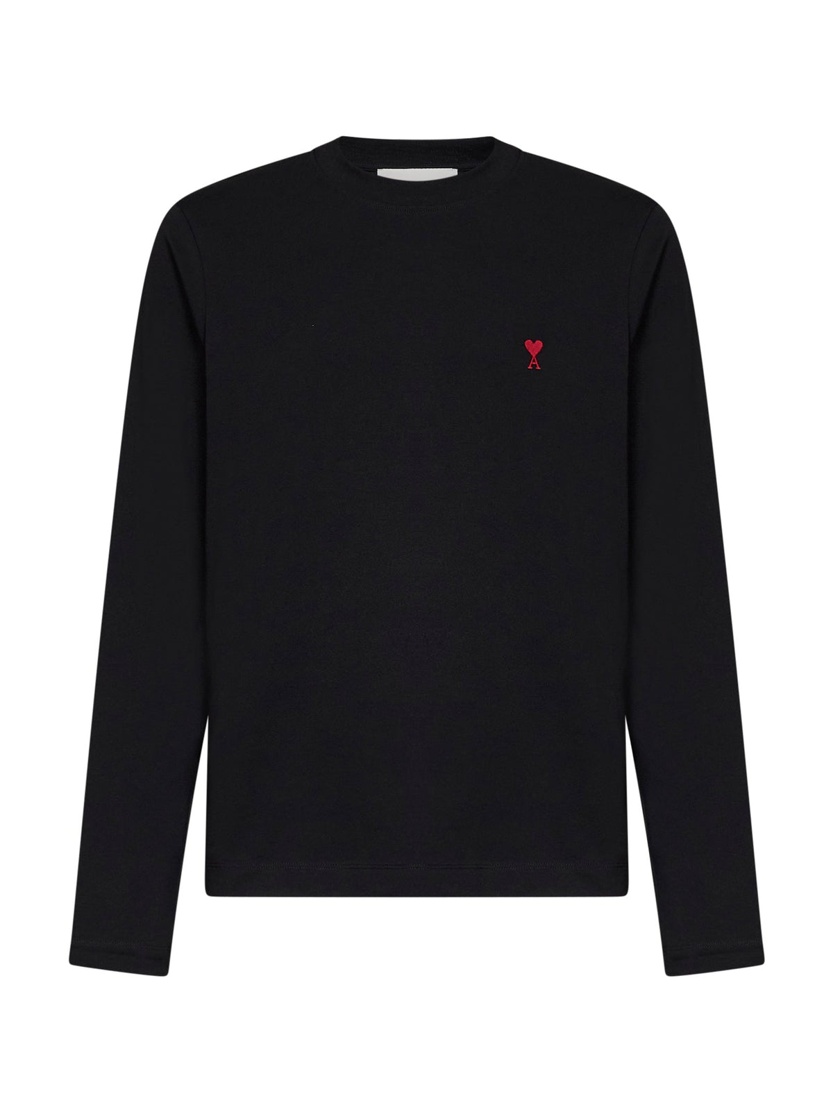 Ami Paris Men Black Cotton Ami De Cœur Long-Sleeved T-Shirt AMI PARIS
