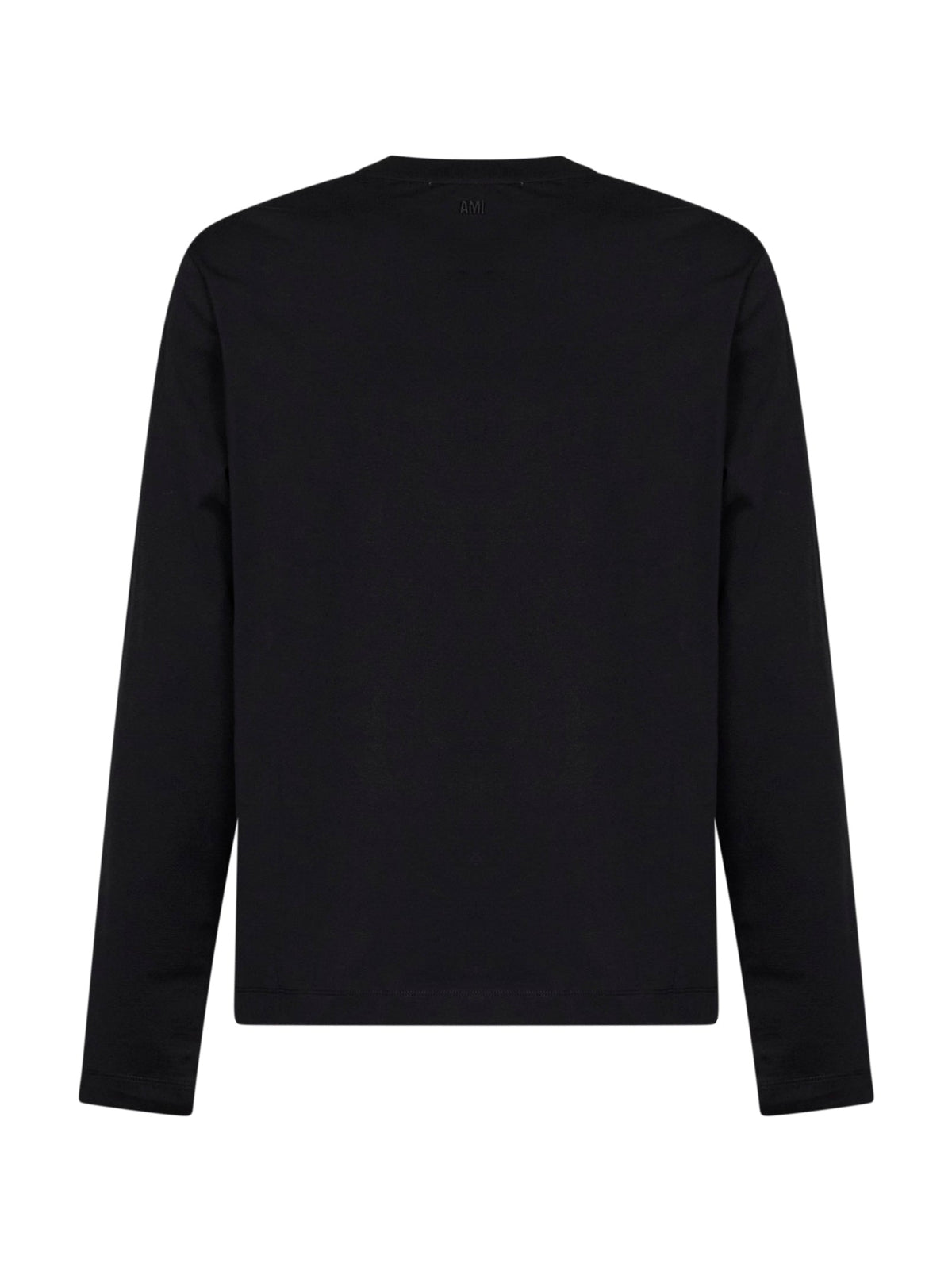 Ami Paris Men Black Cotton Ami De Cœur Long-Sleeved T-Shirt AMI PARIS