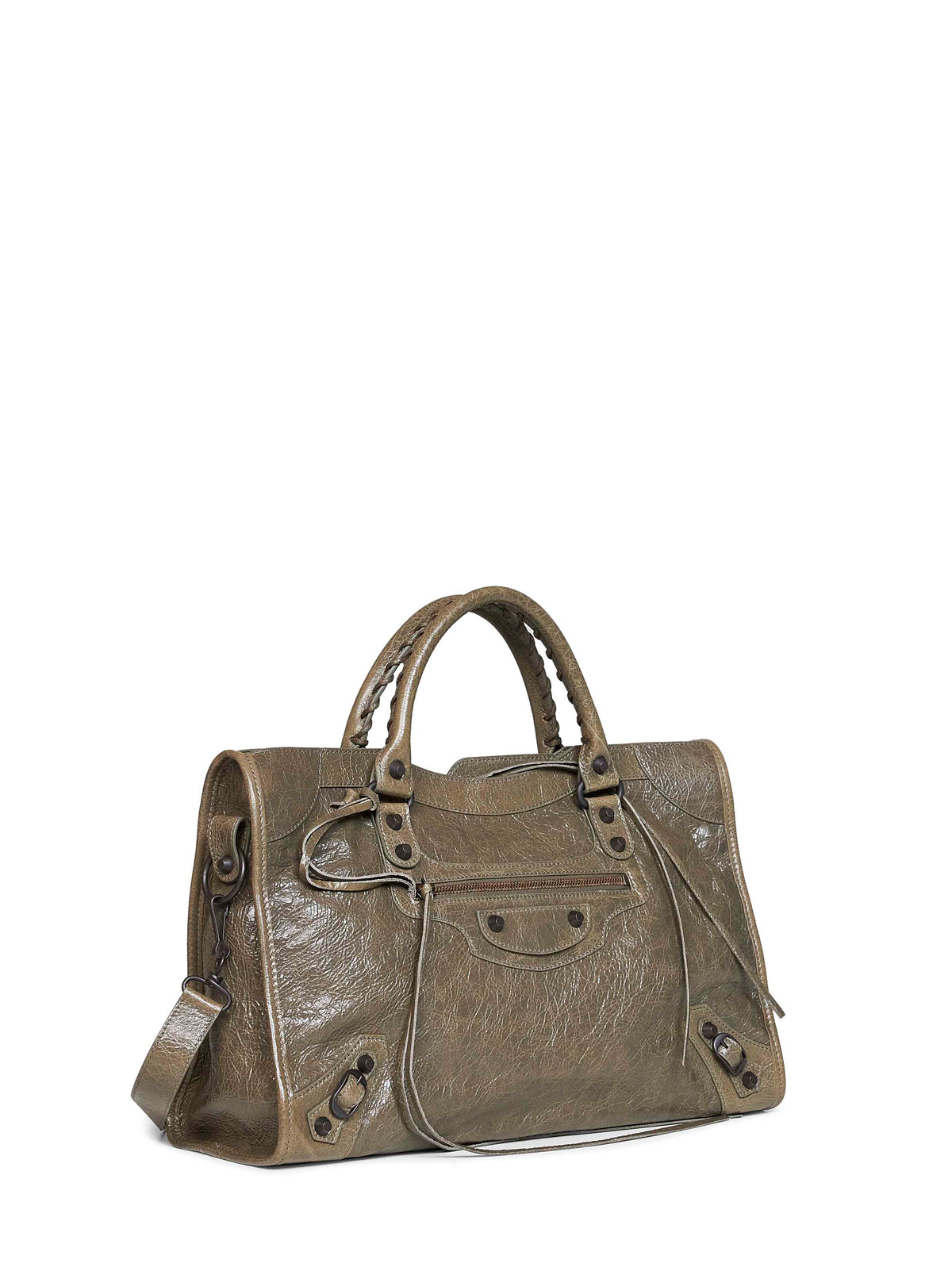 Balenciaga Women Army Green Le City Medium Bag Handbag BALENCIAGA
