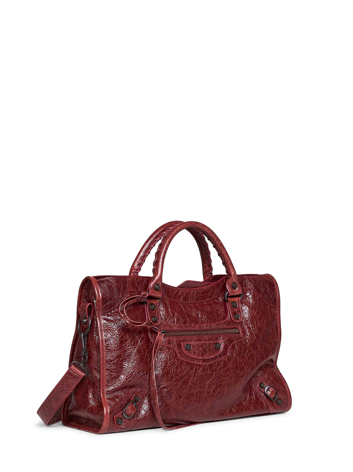 Balenciaga Women Berry Red Le City Medium Bag Handbag BALENCIAGA