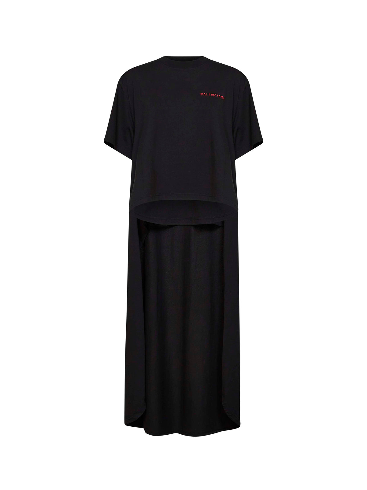 Balenciaga Women Black Balenciaga Back Gradient Train T-Shirt BALENCIAGA