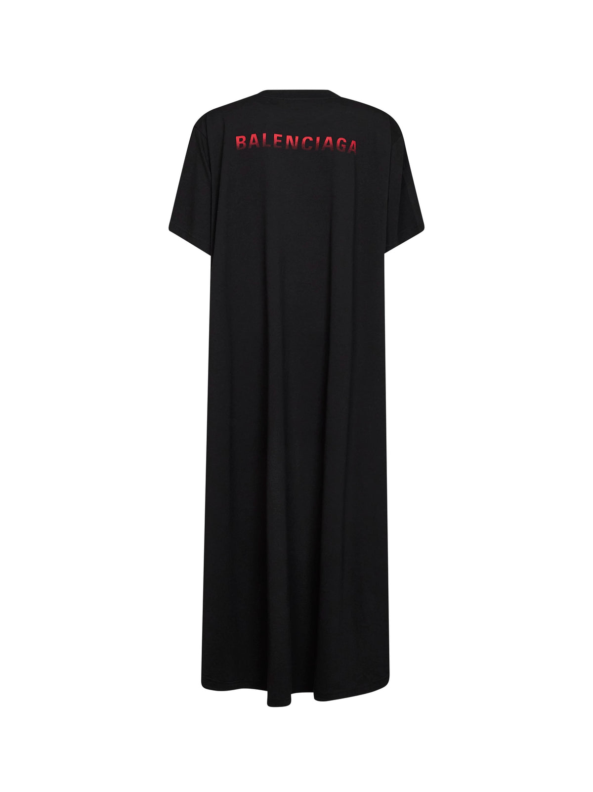 Balenciaga Women Black Balenciaga Back Gradient Train T-Shirt BALENCIAGA