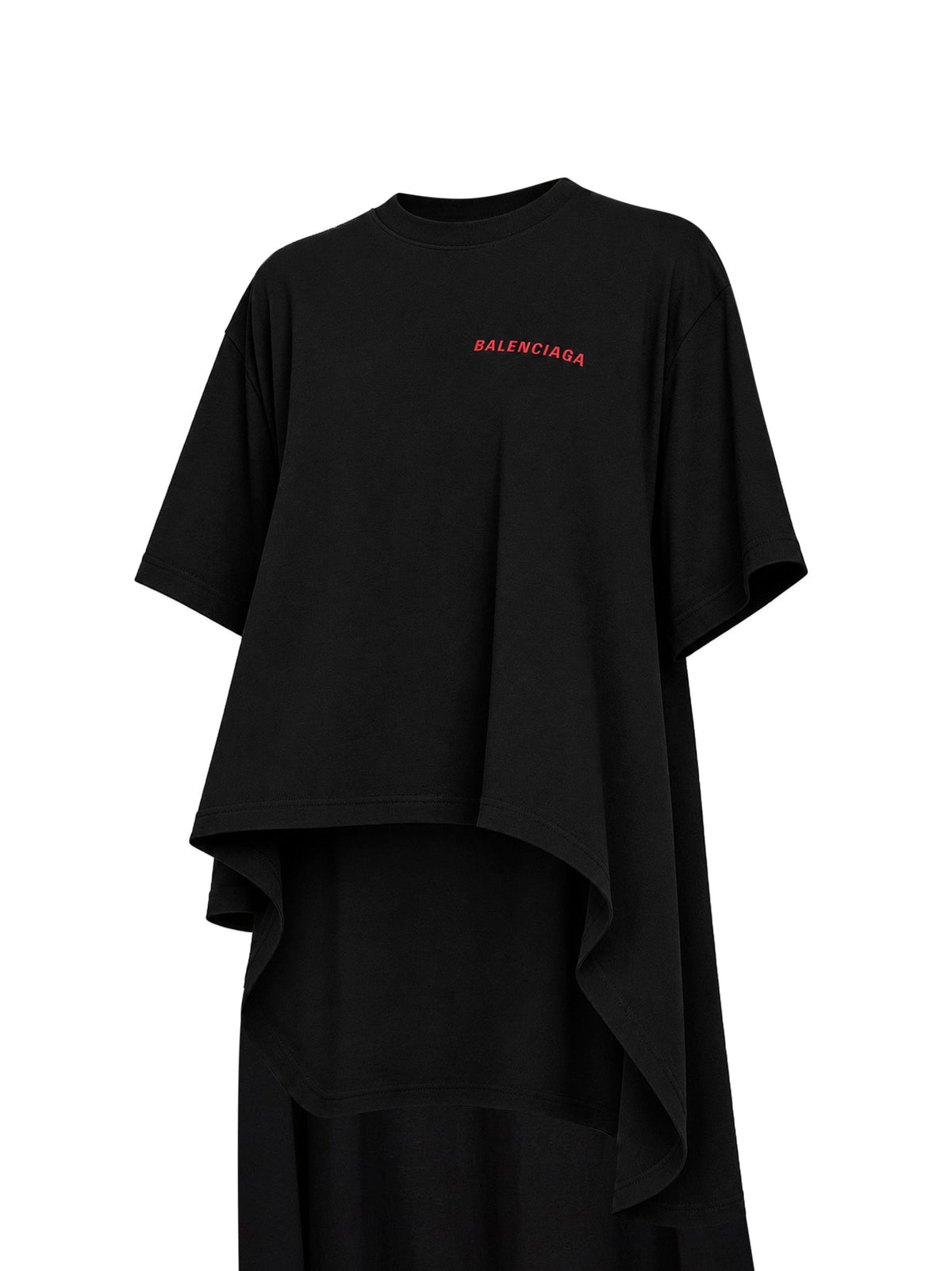 Balenciaga Women Black Balenciaga Back Gradient Train T-Shirt BALENCIAGA
