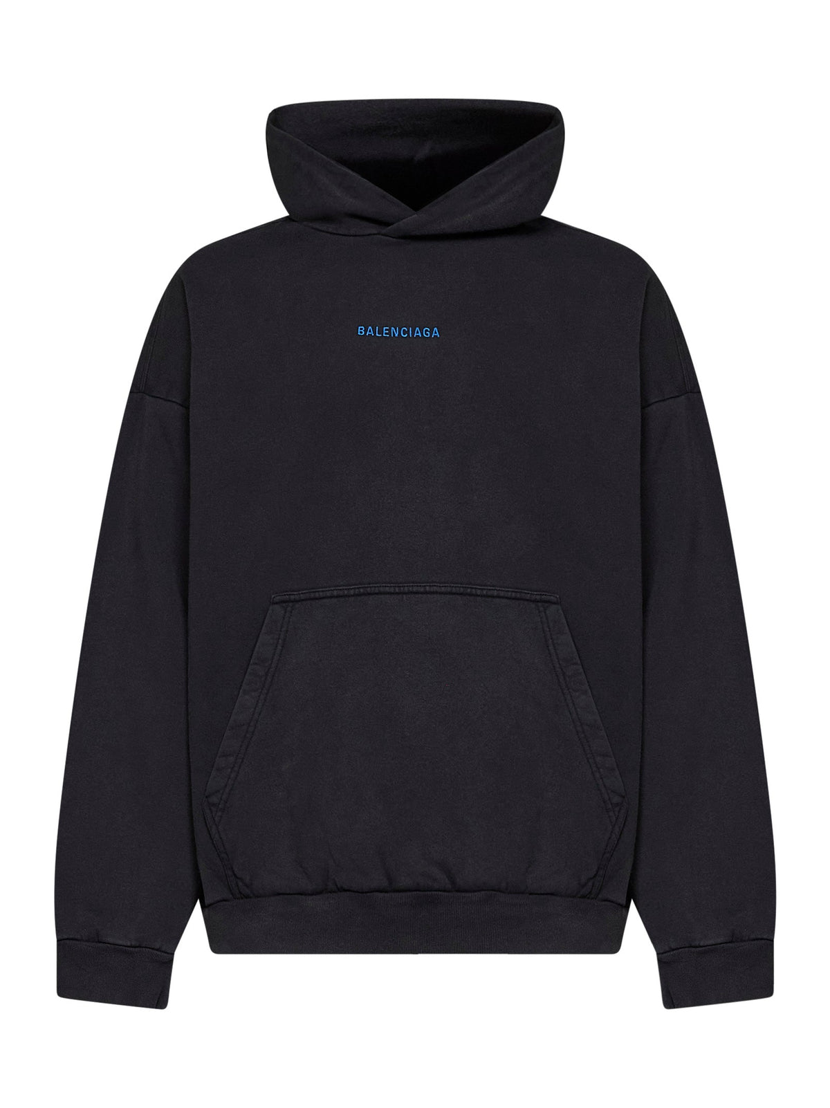 Balenciaga Men Black Balenciaga Back Medium Fit Hoodie BALENCIAGA