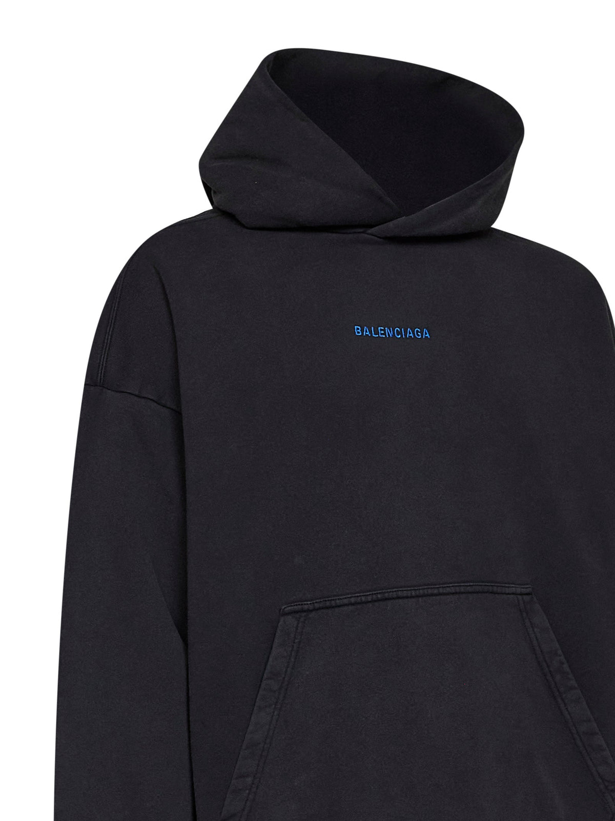 Balenciaga Men Black Balenciaga Back Medium Fit Hoodie BALENCIAGA