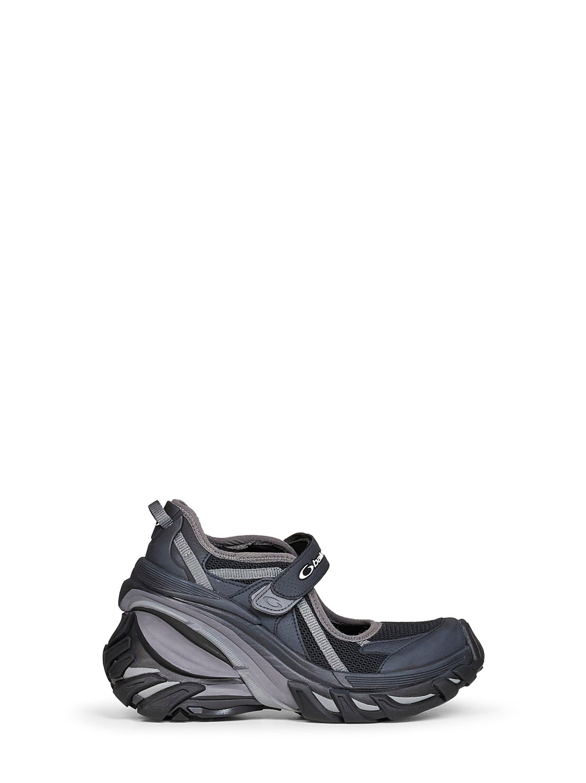 Balenciaga Women Black Hydra Mary Jane Wedge Sneakers BALENCIAGA