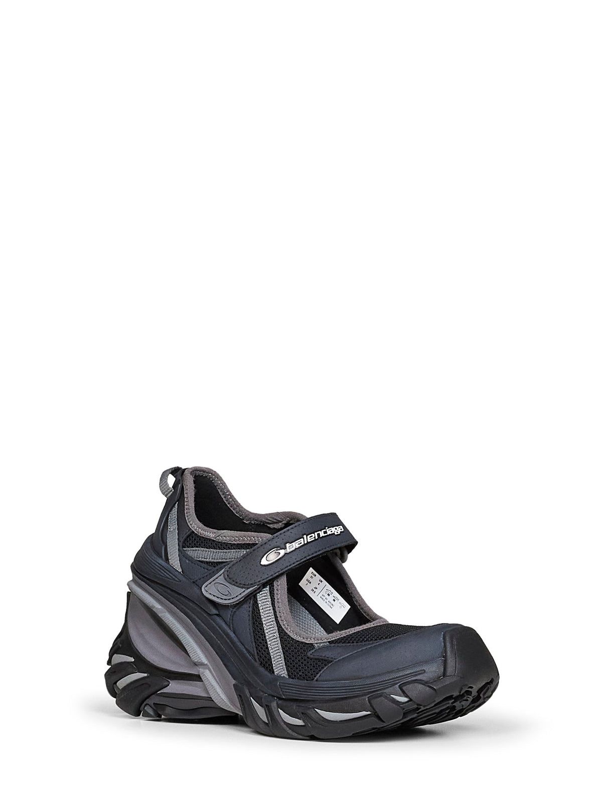 Balenciaga Women Black Hydra Mary Jane Wedge Sneakers BALENCIAGA