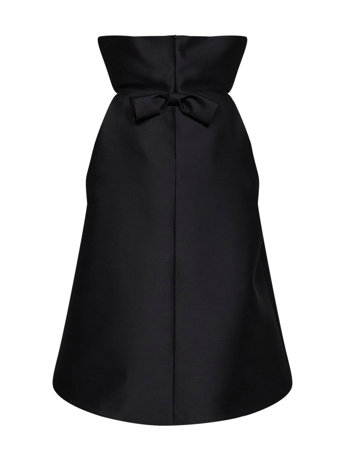 Balenciaga Women Black Silk And Wool Blend High Collar Top BALENCIAGA
