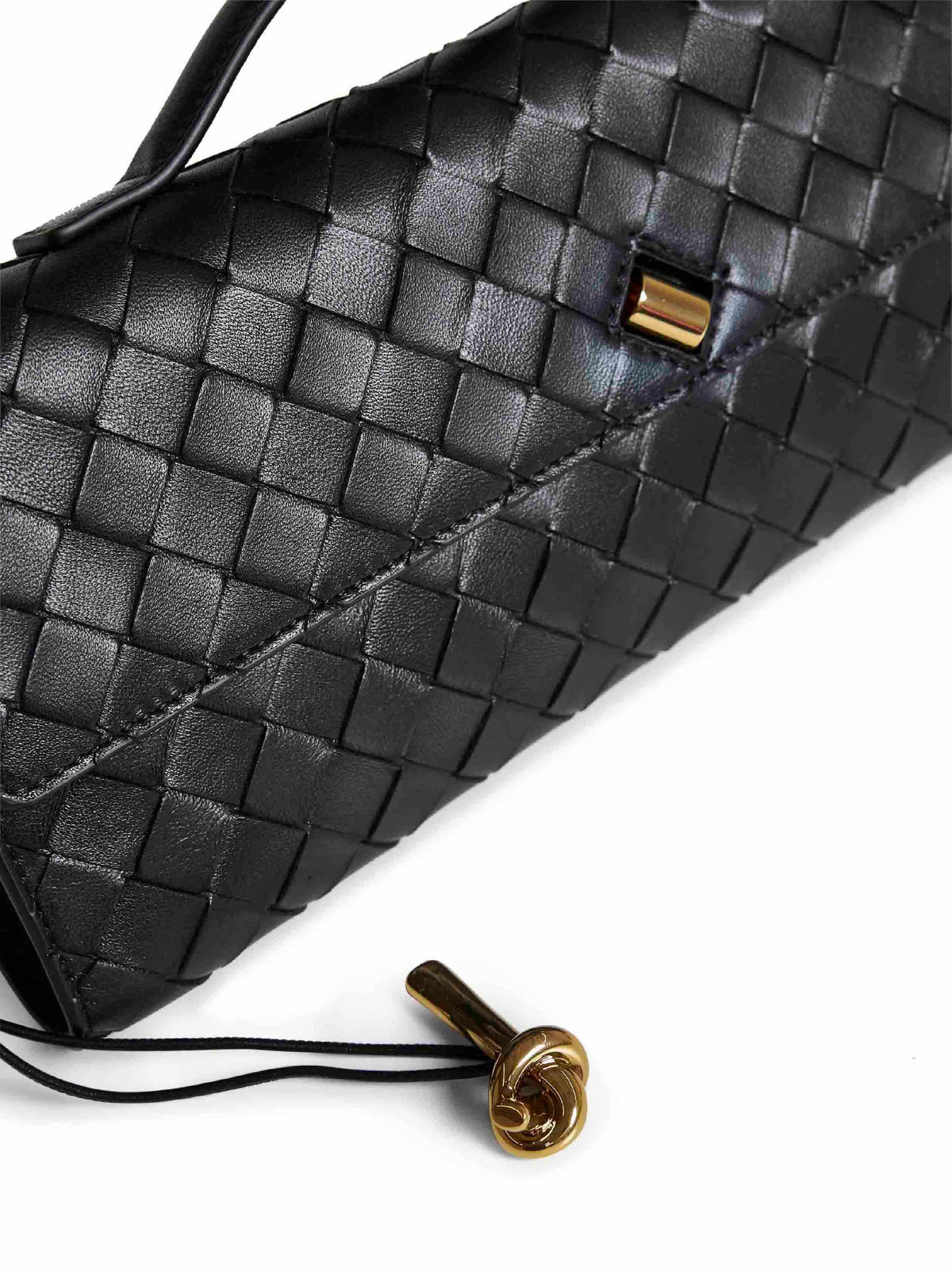 Bottega Veneta Women Black Andiamo Clutch Top Handle Clutch Bag BOTTEGA VENETA