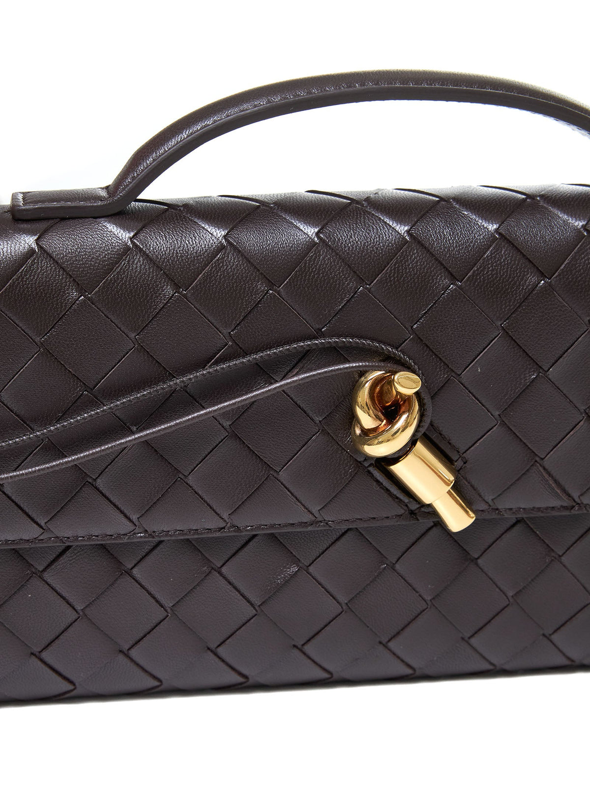 Bottega Veneta Women Fondant Andiamo Clutch Top Handle Clutch Bag BOTTEGA VENETA