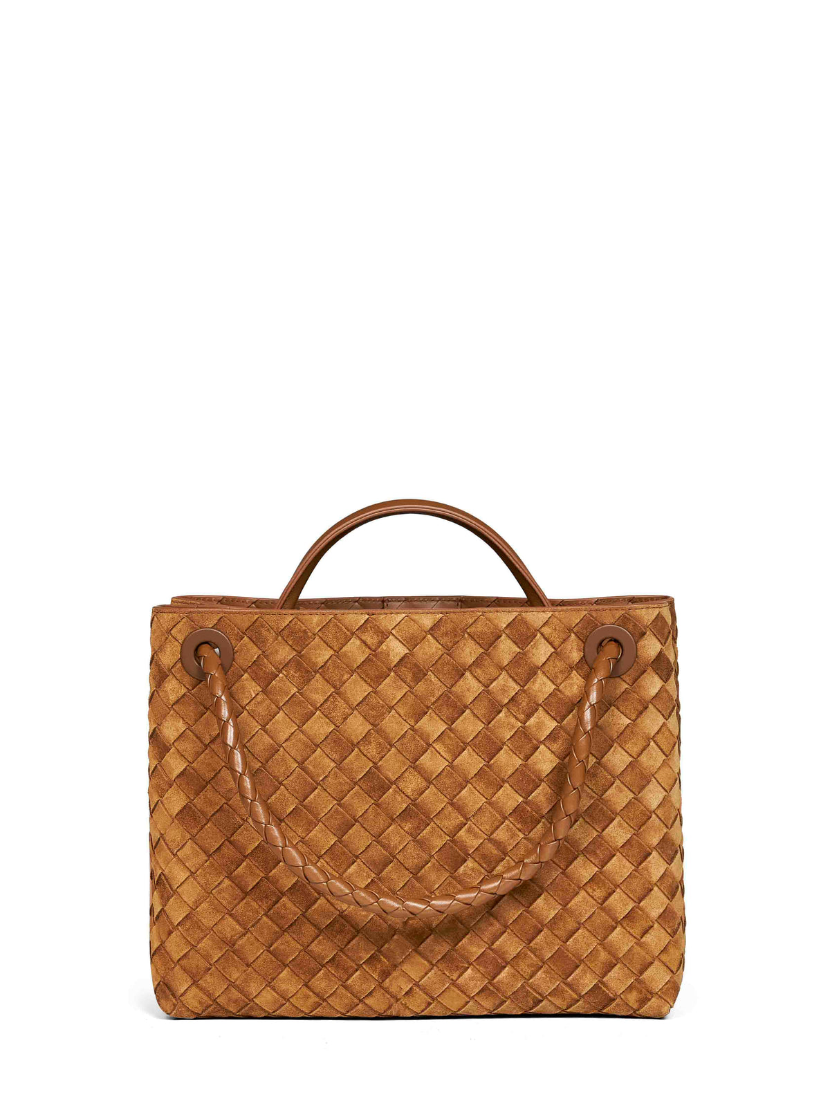 Bottega Veneta Women Dark Caramel 20 Andiamo Medium Handbag BOTTEGA VENETA
