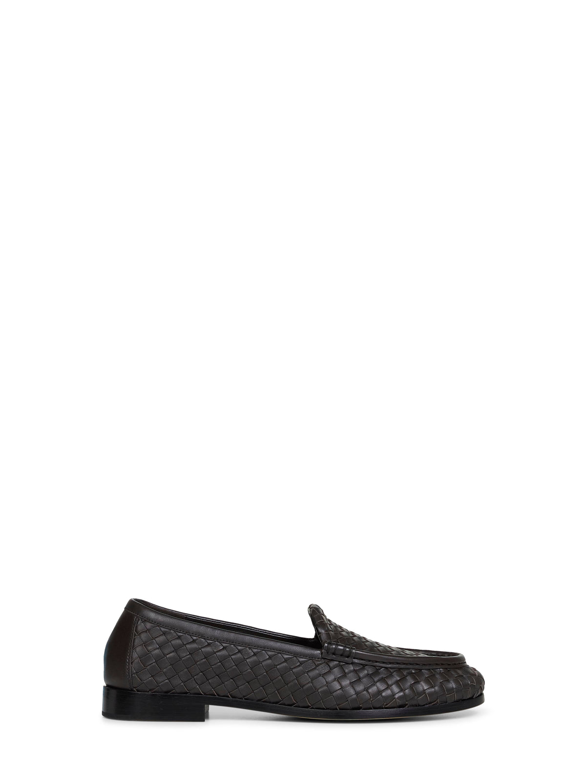 Bottega Veneta Men Espresso Intrecciato Nappa Leather Silenzio Loafers BOTTEGA VENETA