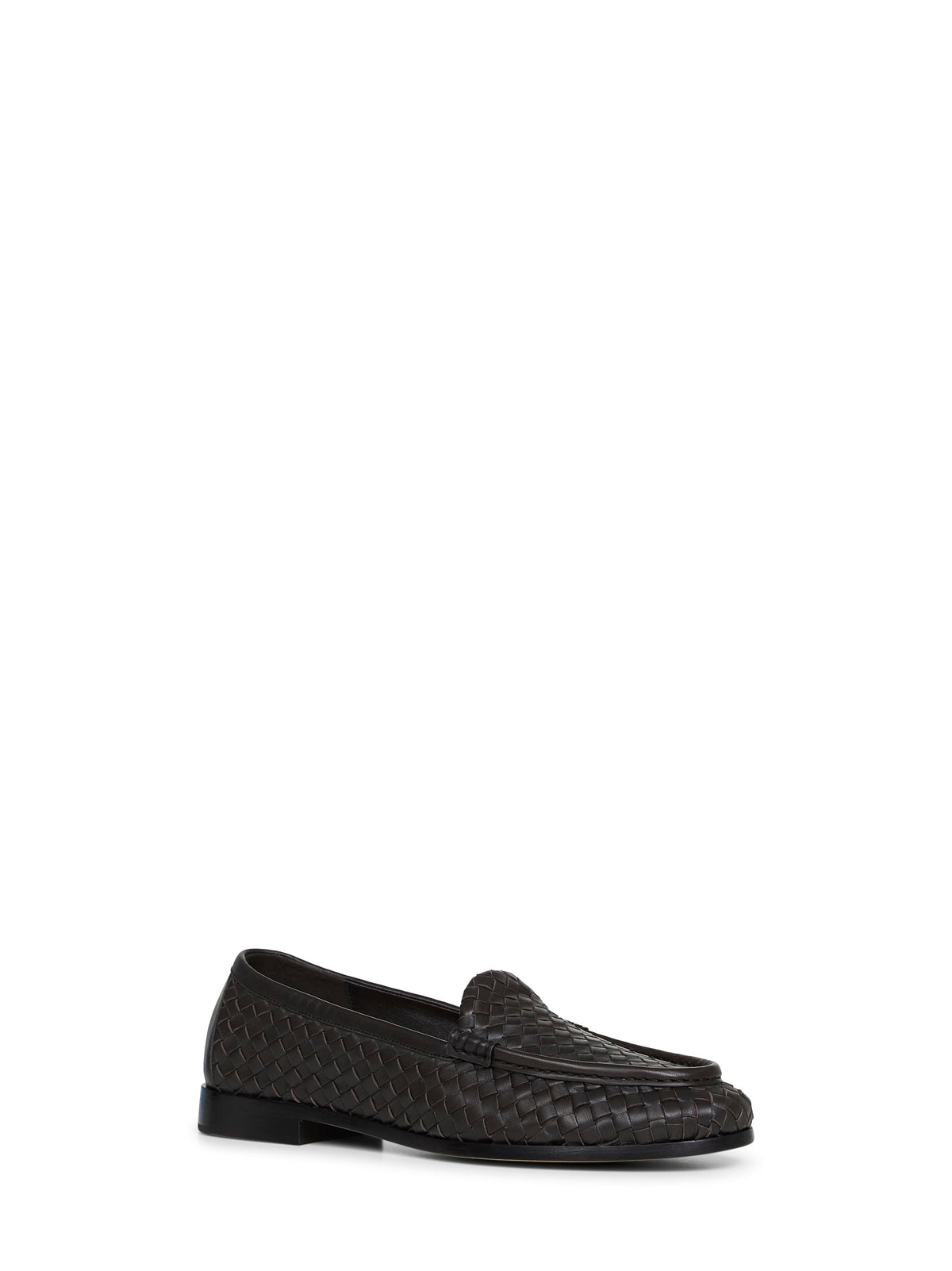 Bottega Veneta Men Espresso Intrecciato Nappa Leather Silenzio Loafers BOTTEGA VENETA